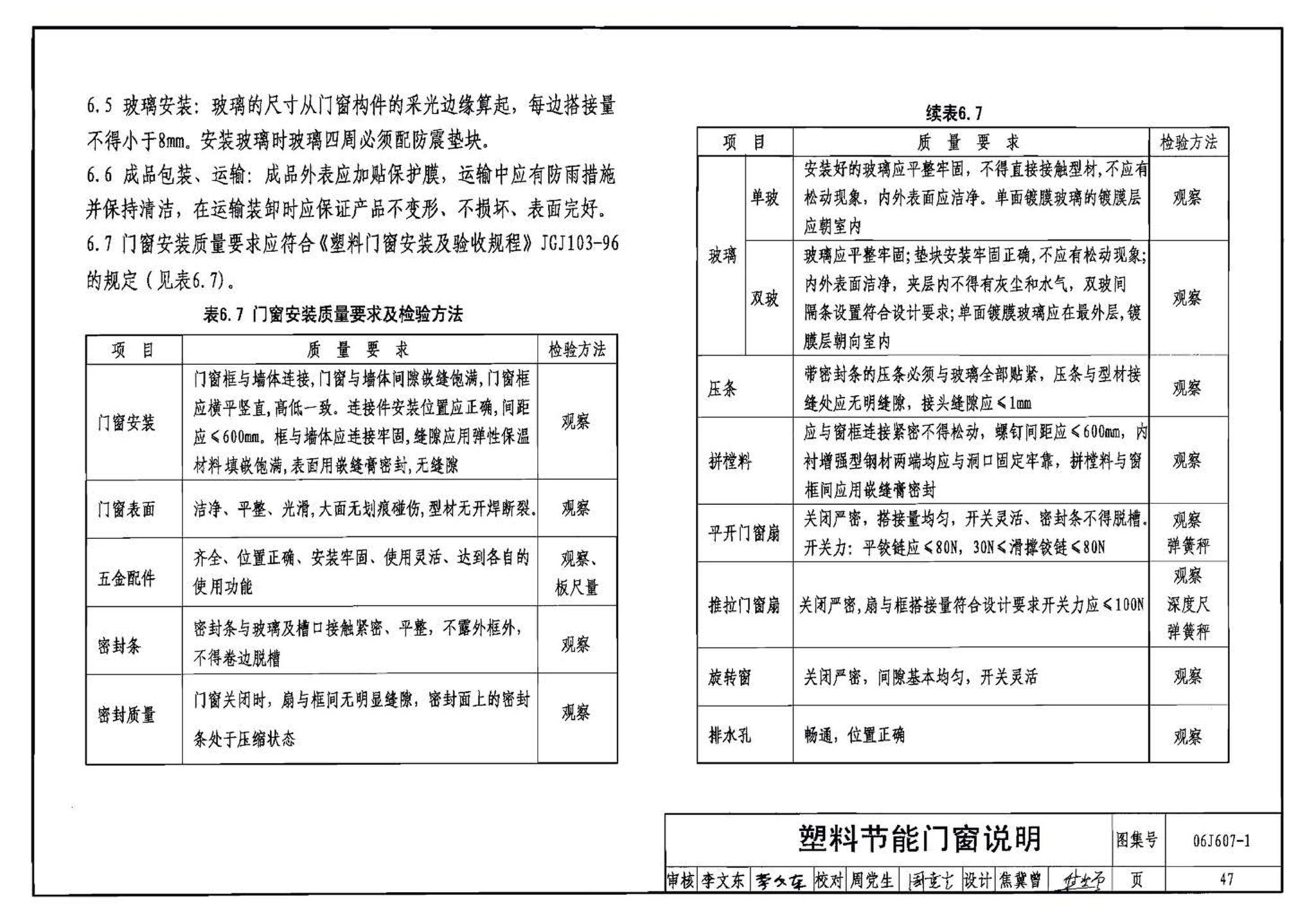 06J607-1--建筑节能门窗（一）