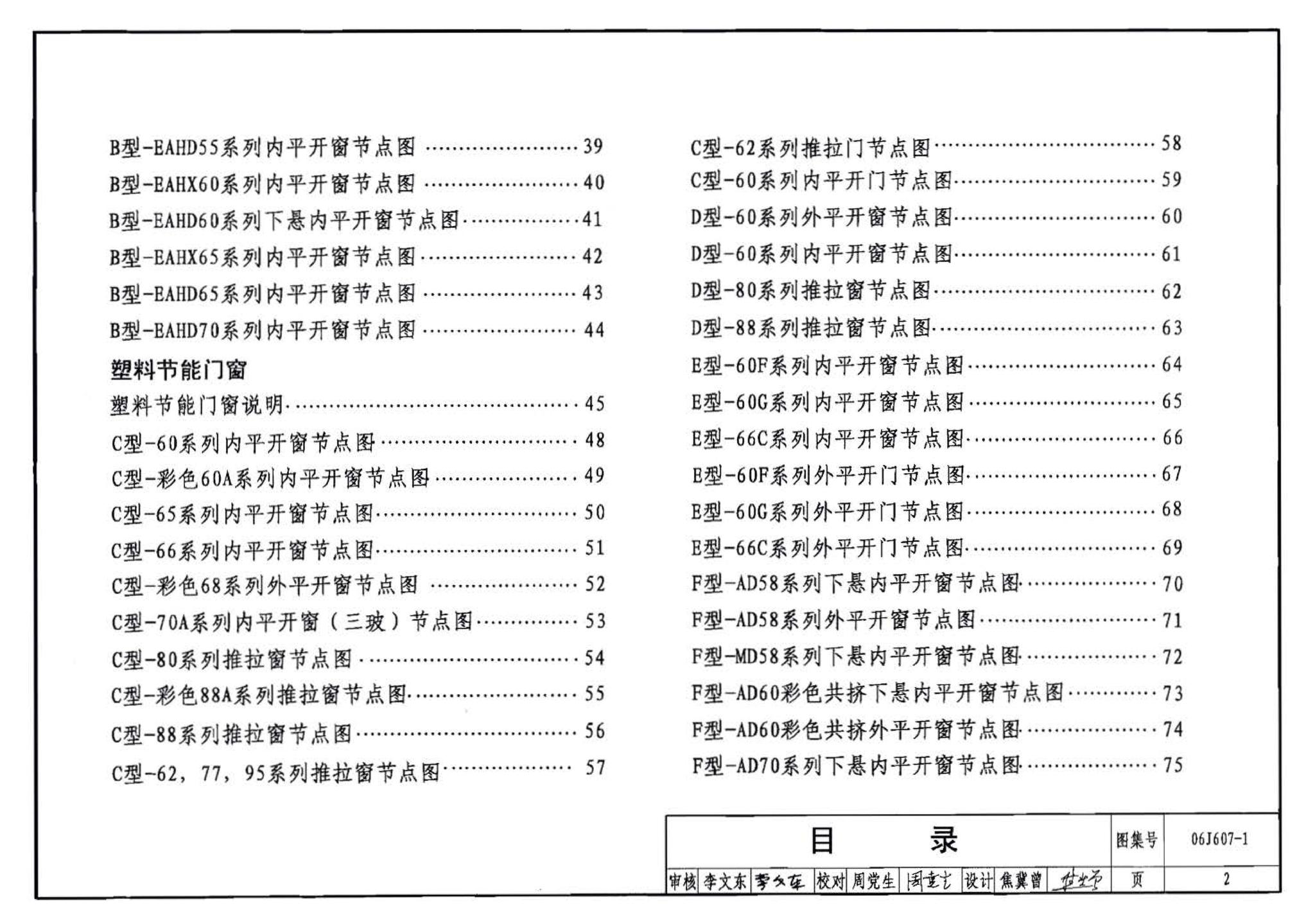 06J607-1--建筑节能门窗（一）