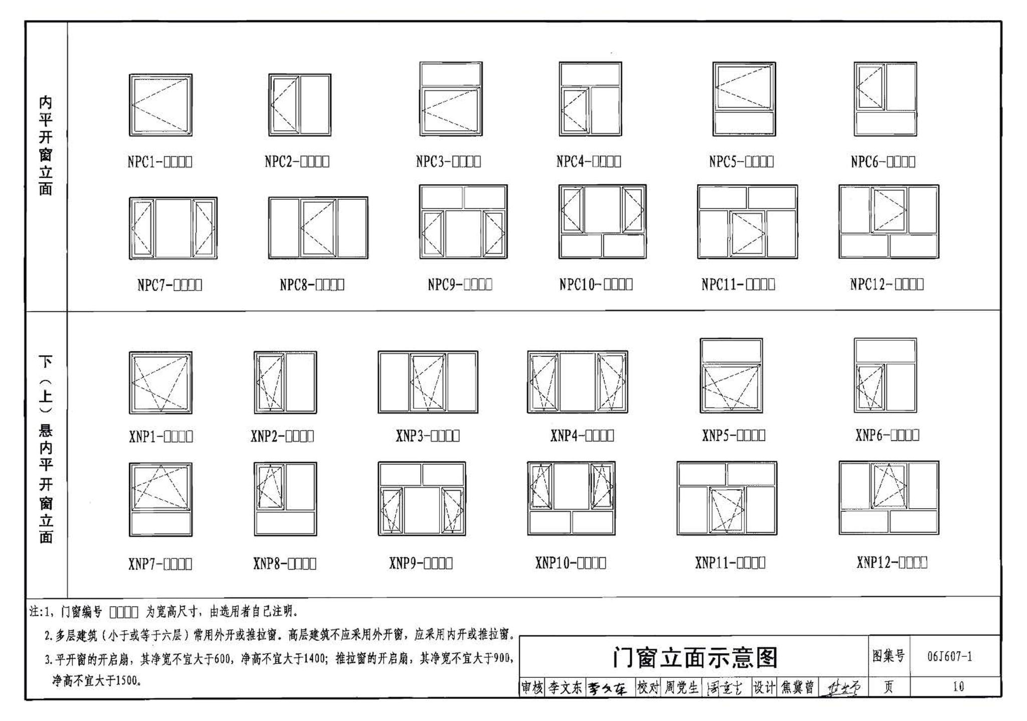 06J607-1--建筑节能门窗（一）