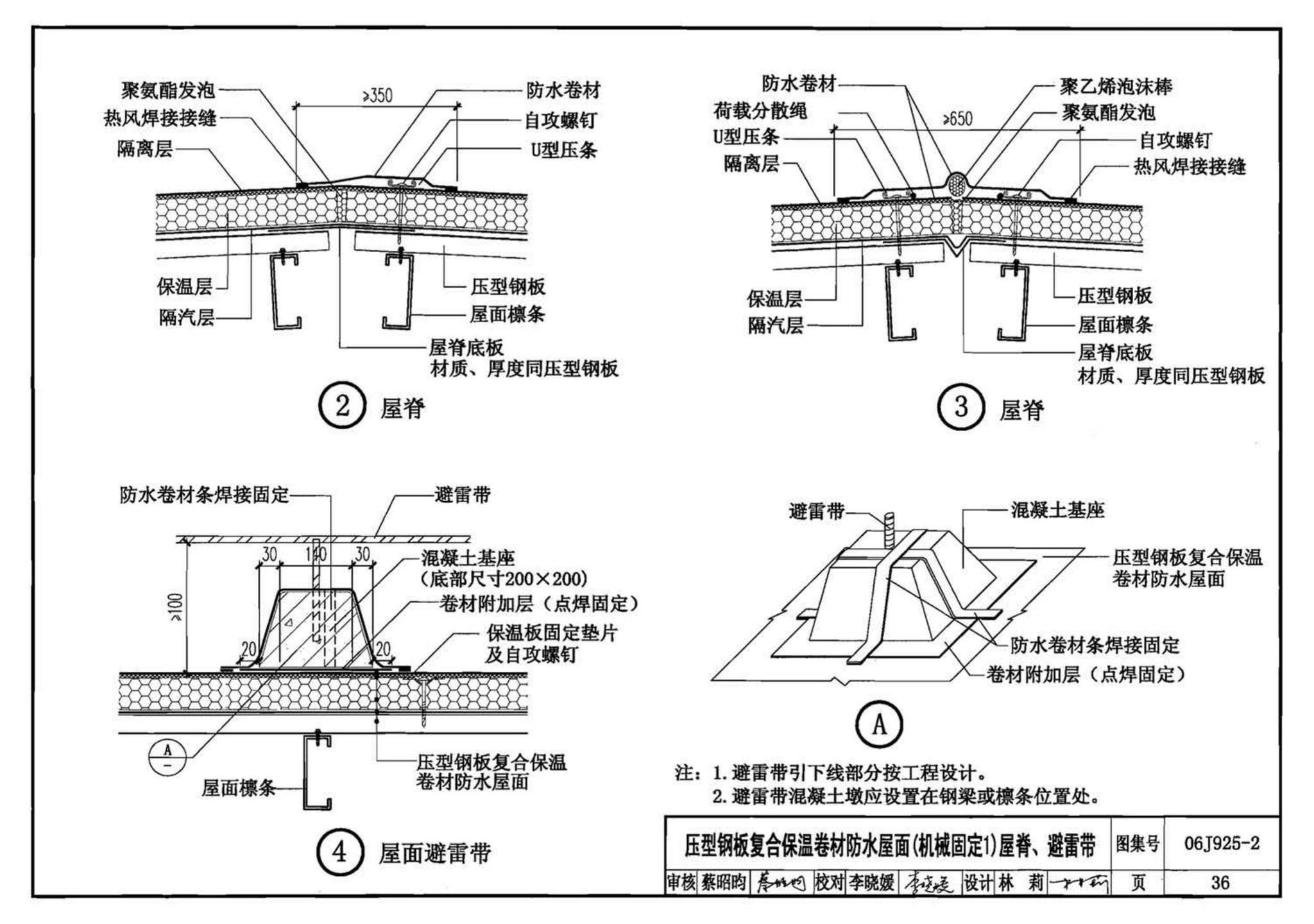 06J925-2--压型钢板、夹芯板屋面及墙体建筑构造（二）