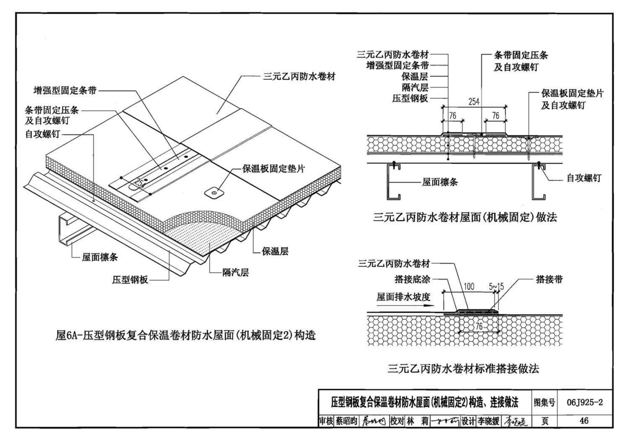 06J925-2--压型钢板、夹芯板屋面及墙体建筑构造（二）