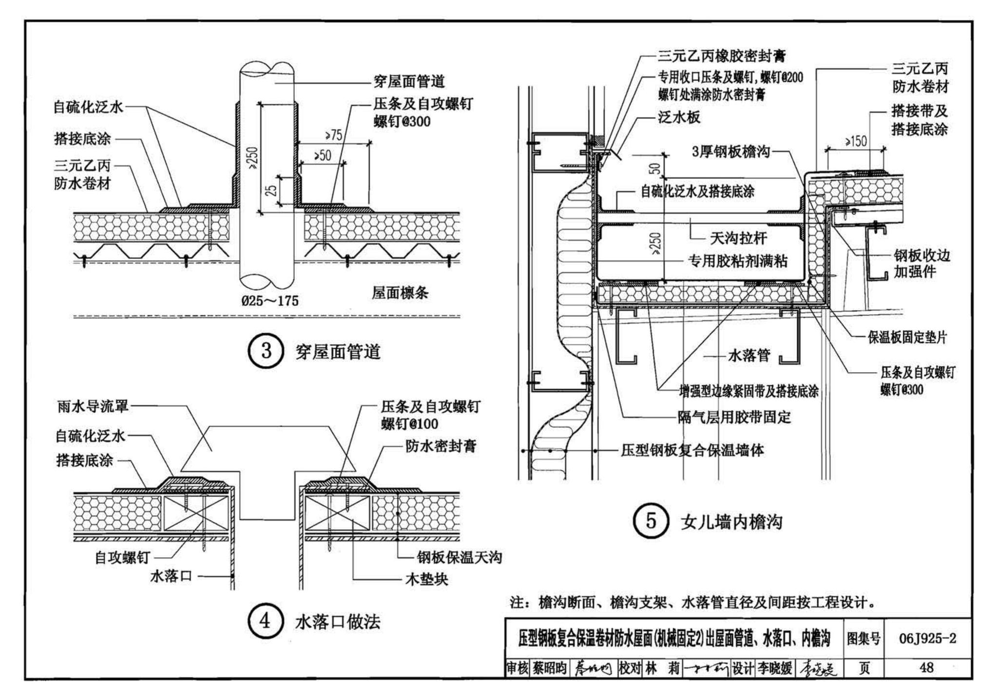 06J925-2--压型钢板、夹芯板屋面及墙体建筑构造（二）