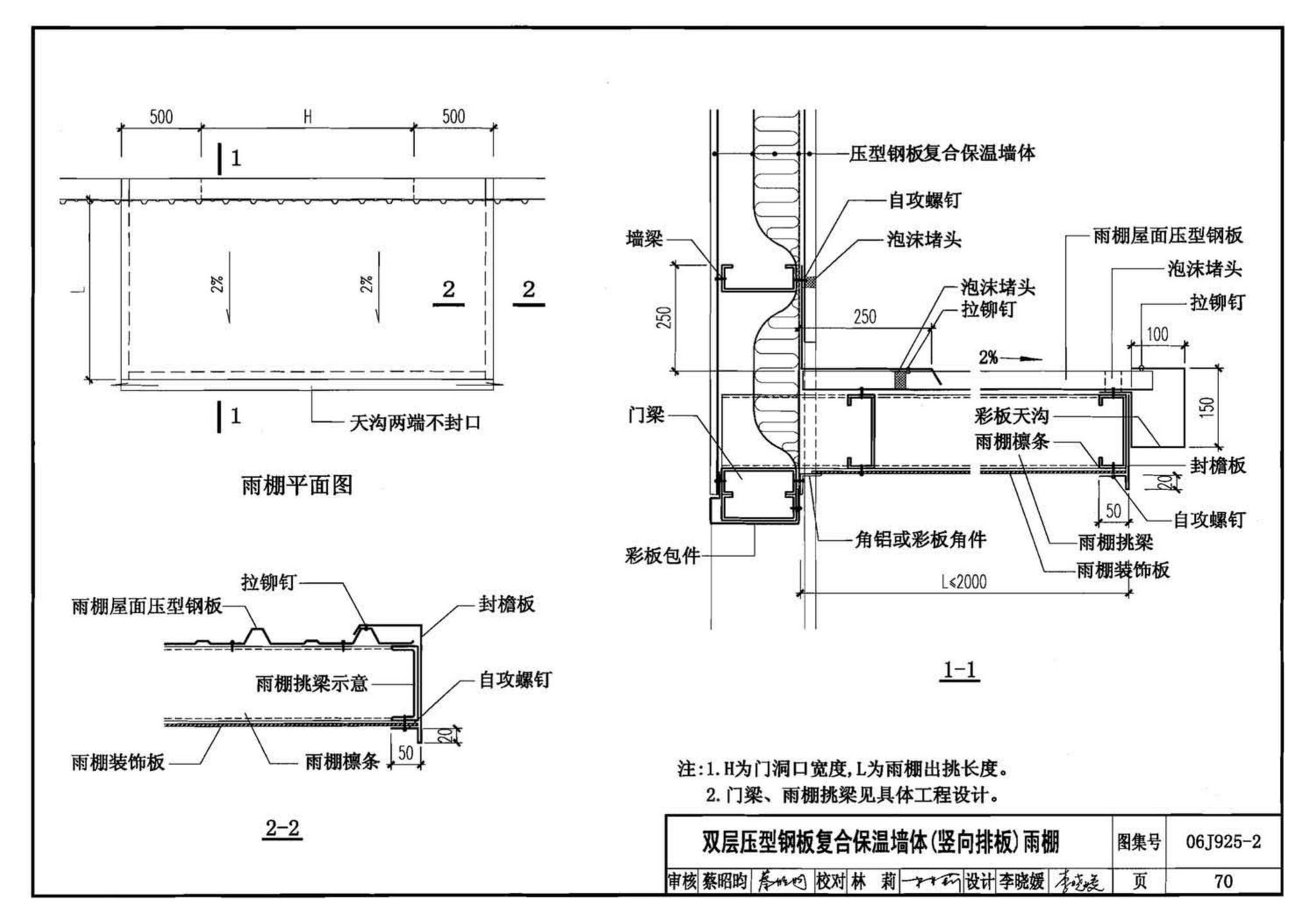 06J925-2--压型钢板、夹芯板屋面及墙体建筑构造（二）