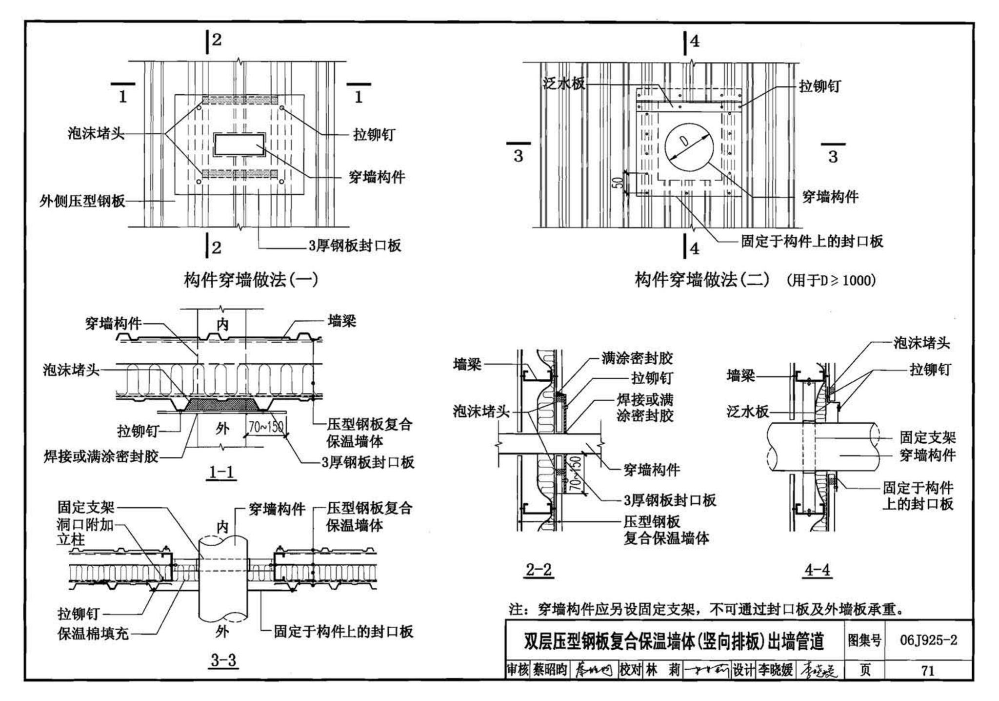 06J925-2--压型钢板、夹芯板屋面及墙体建筑构造（二）