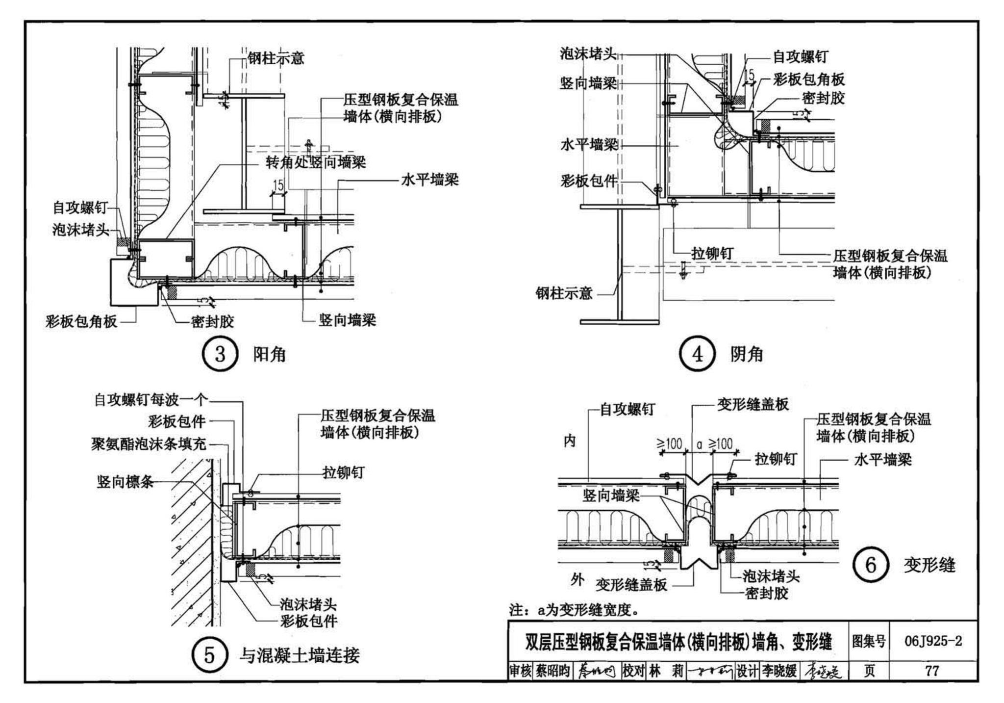 06J925-2--压型钢板、夹芯板屋面及墙体建筑构造（二）