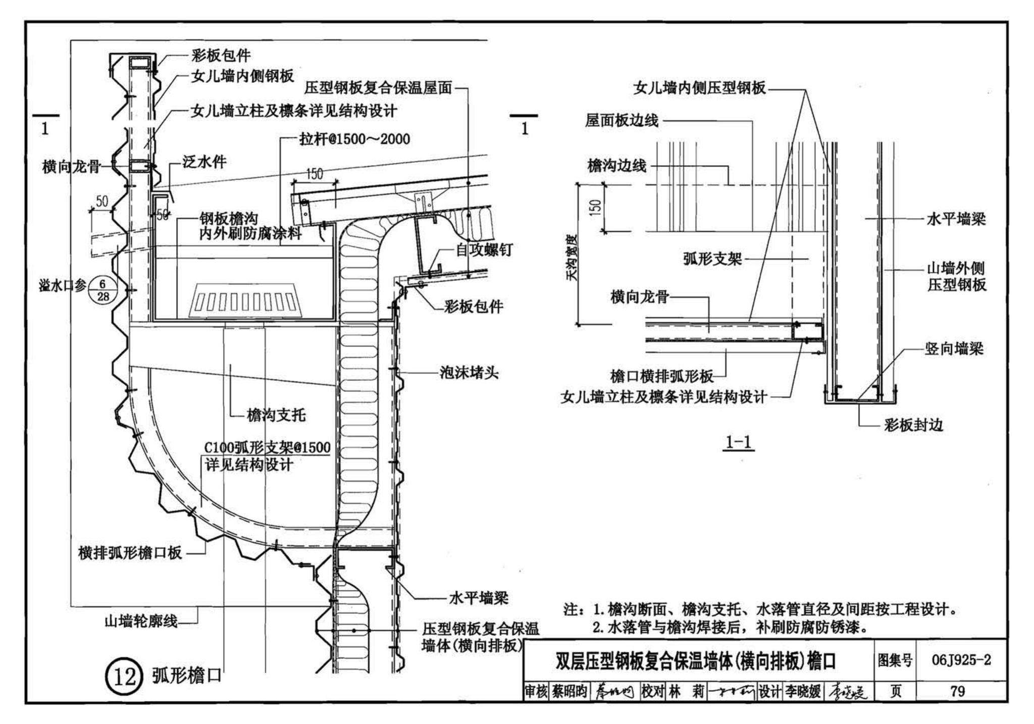 06J925-2--压型钢板、夹芯板屋面及墙体建筑构造（二）