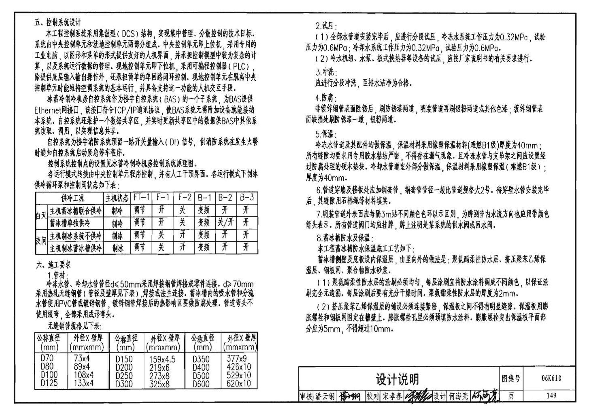 06K610--冰蓄冷系统设计与施工图集