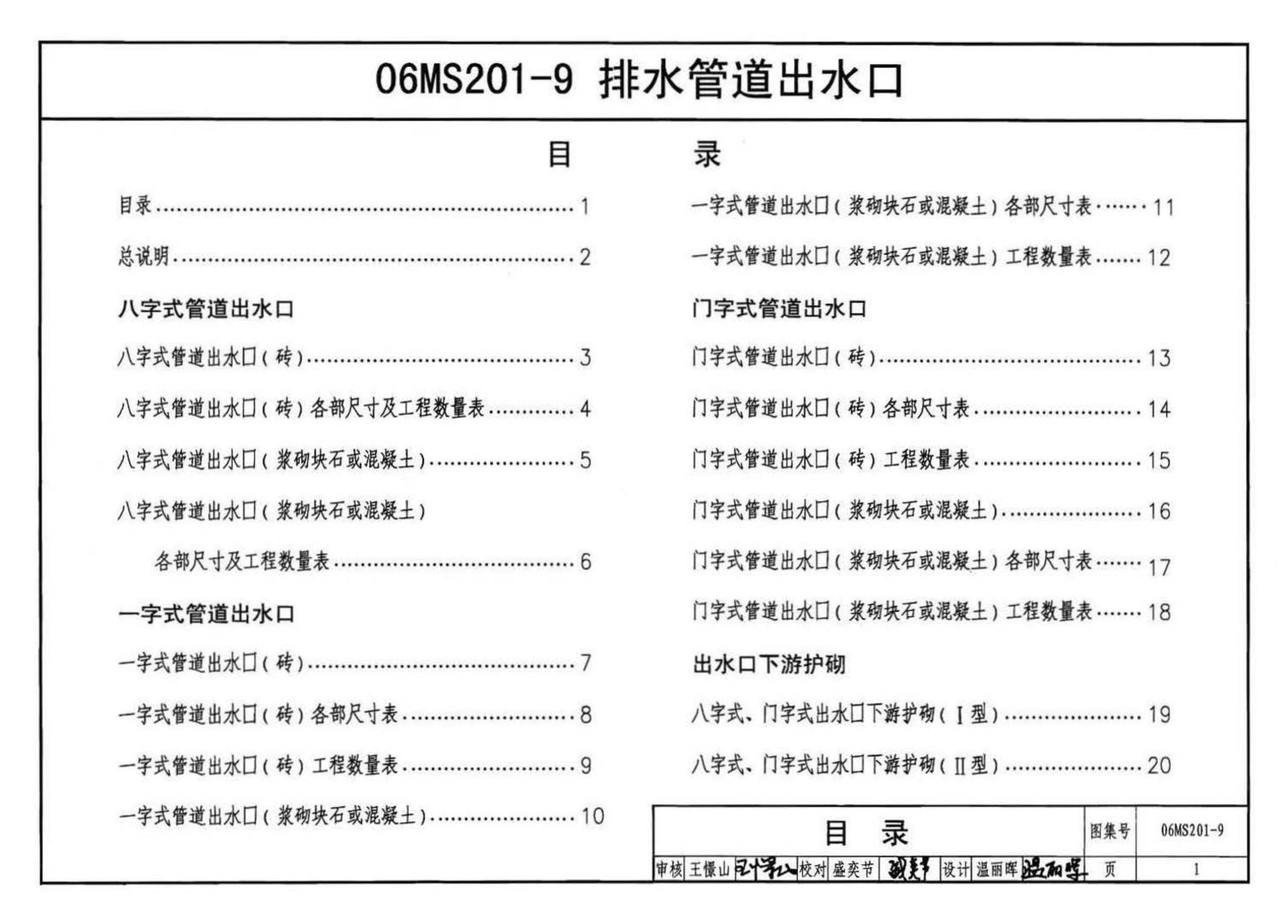 06MS201--市政排水管道工程及附属设施