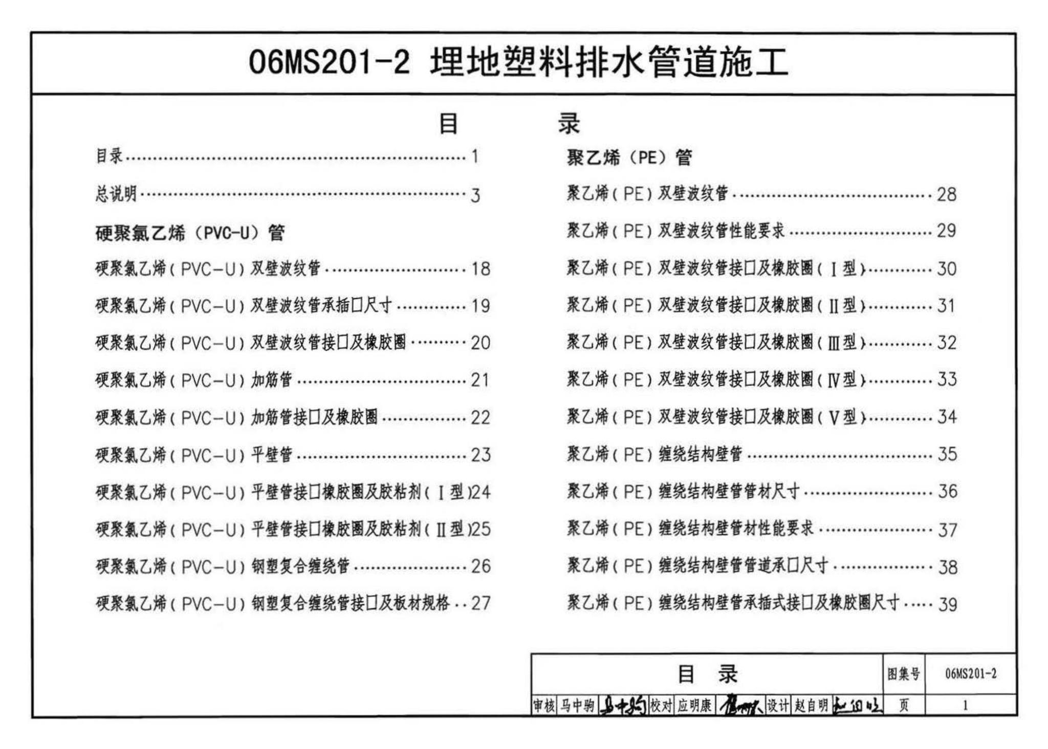 06MS201--市政排水管道工程及附属设施