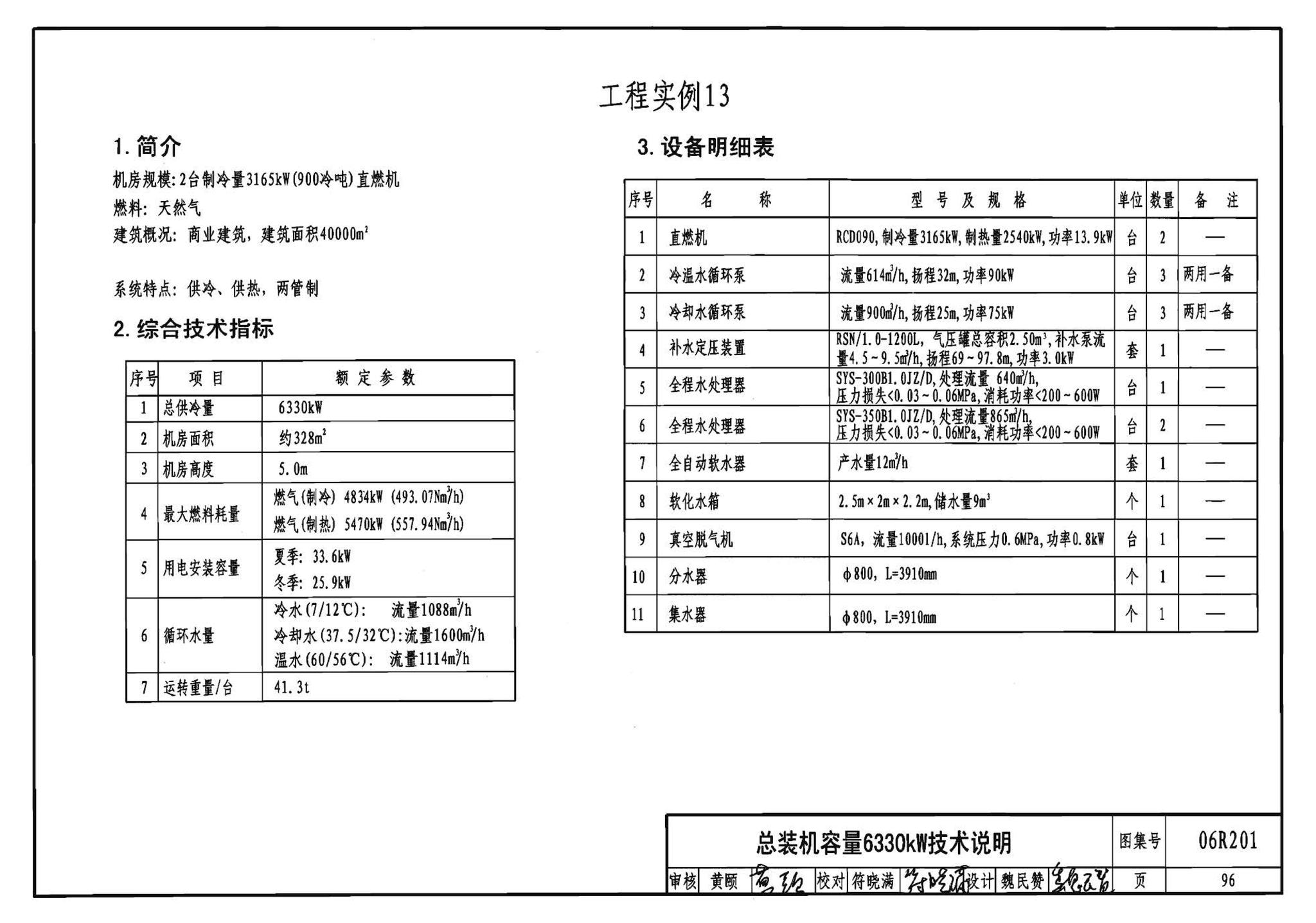 06R201--直燃型溴化锂吸收式制冷（温）水机房设计与安装