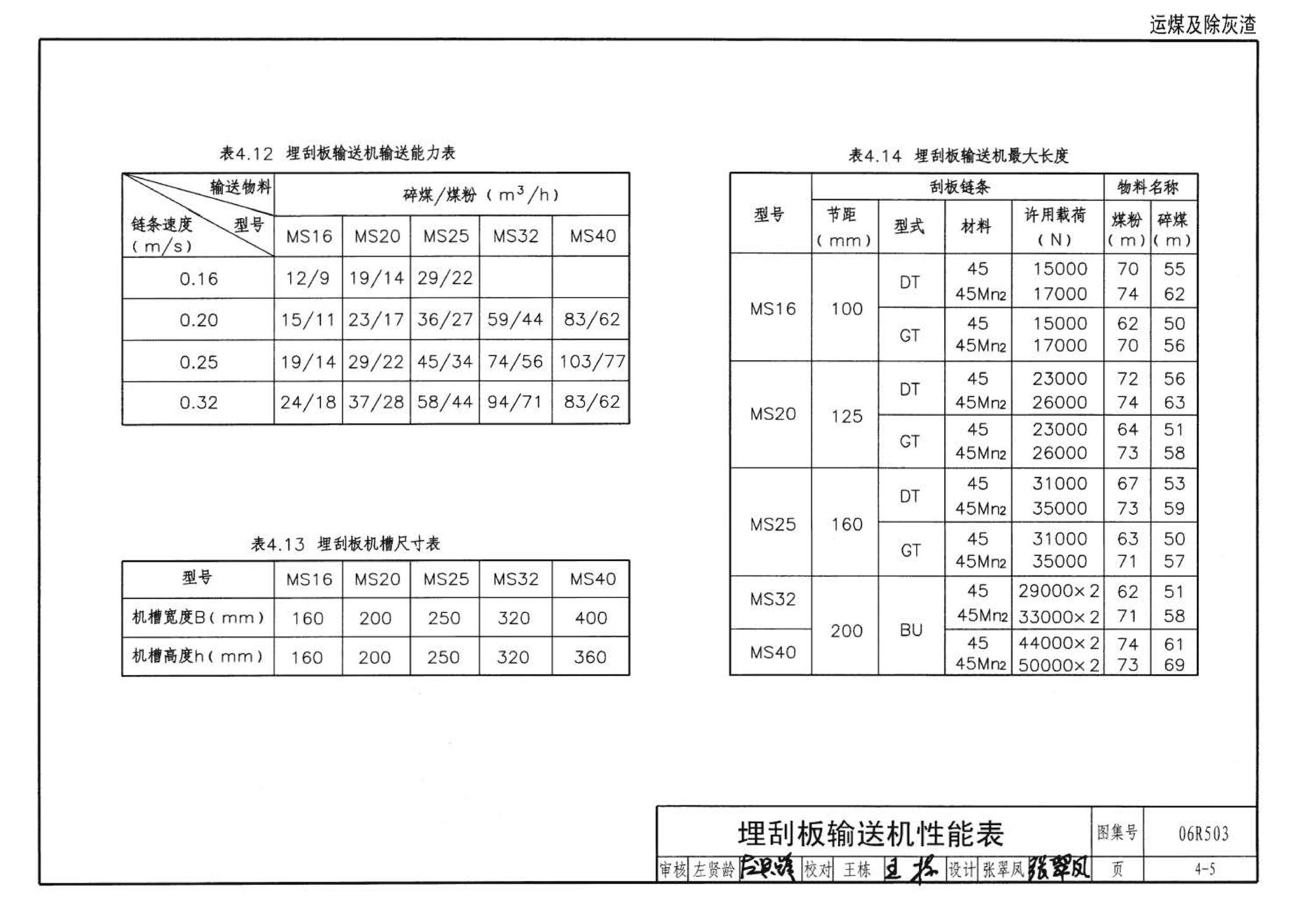 06R503--动力专业设计常用数据