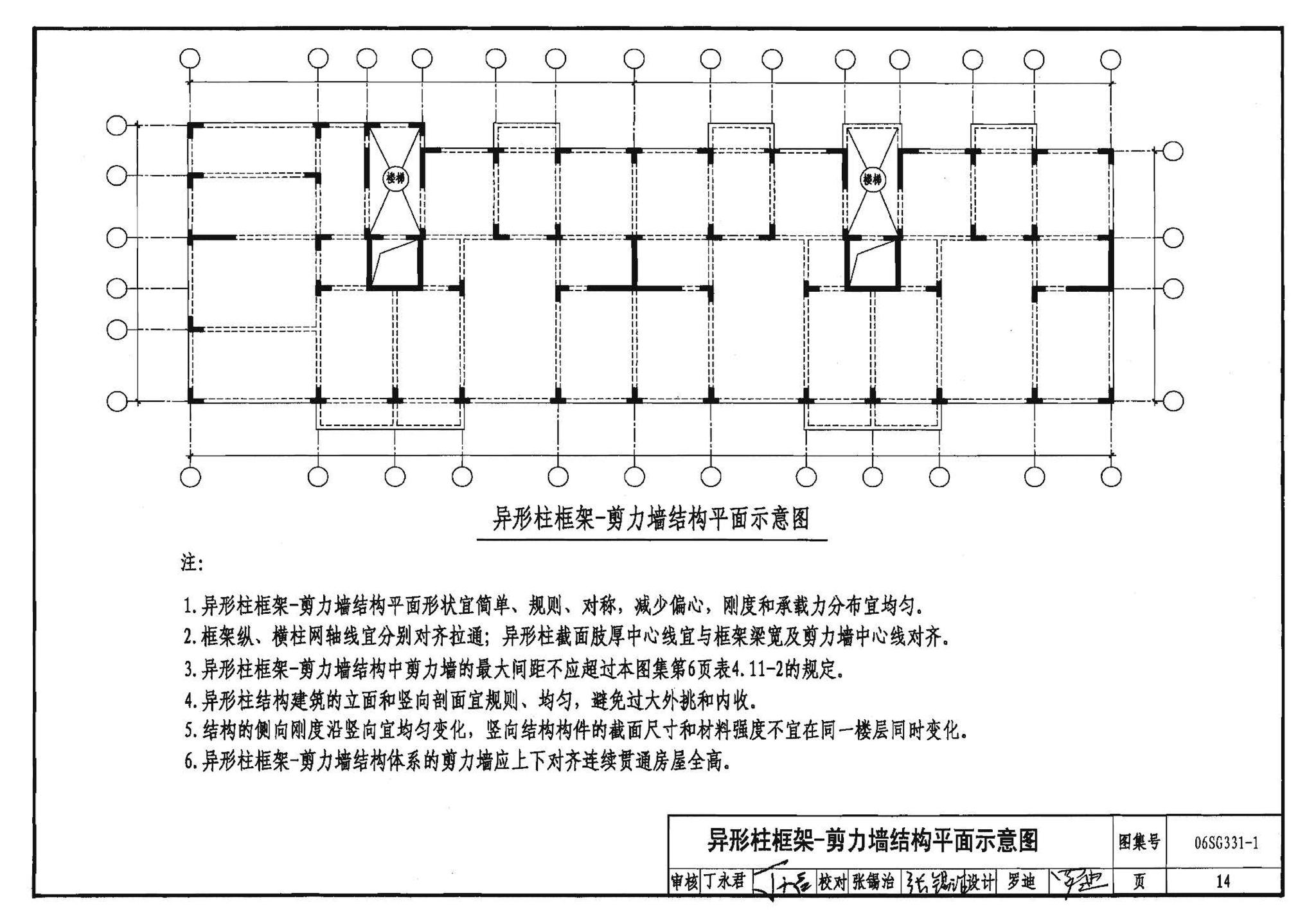 06SG331-1--混凝土异形柱结构构造(一)