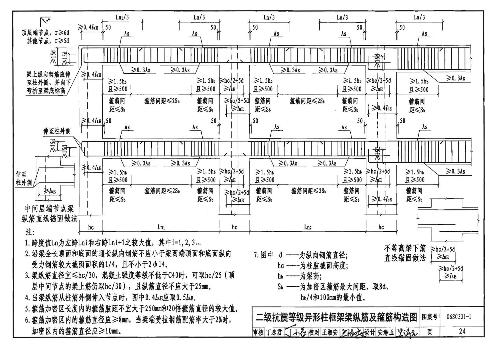 06SG331-1--混凝土异形柱结构构造(一)