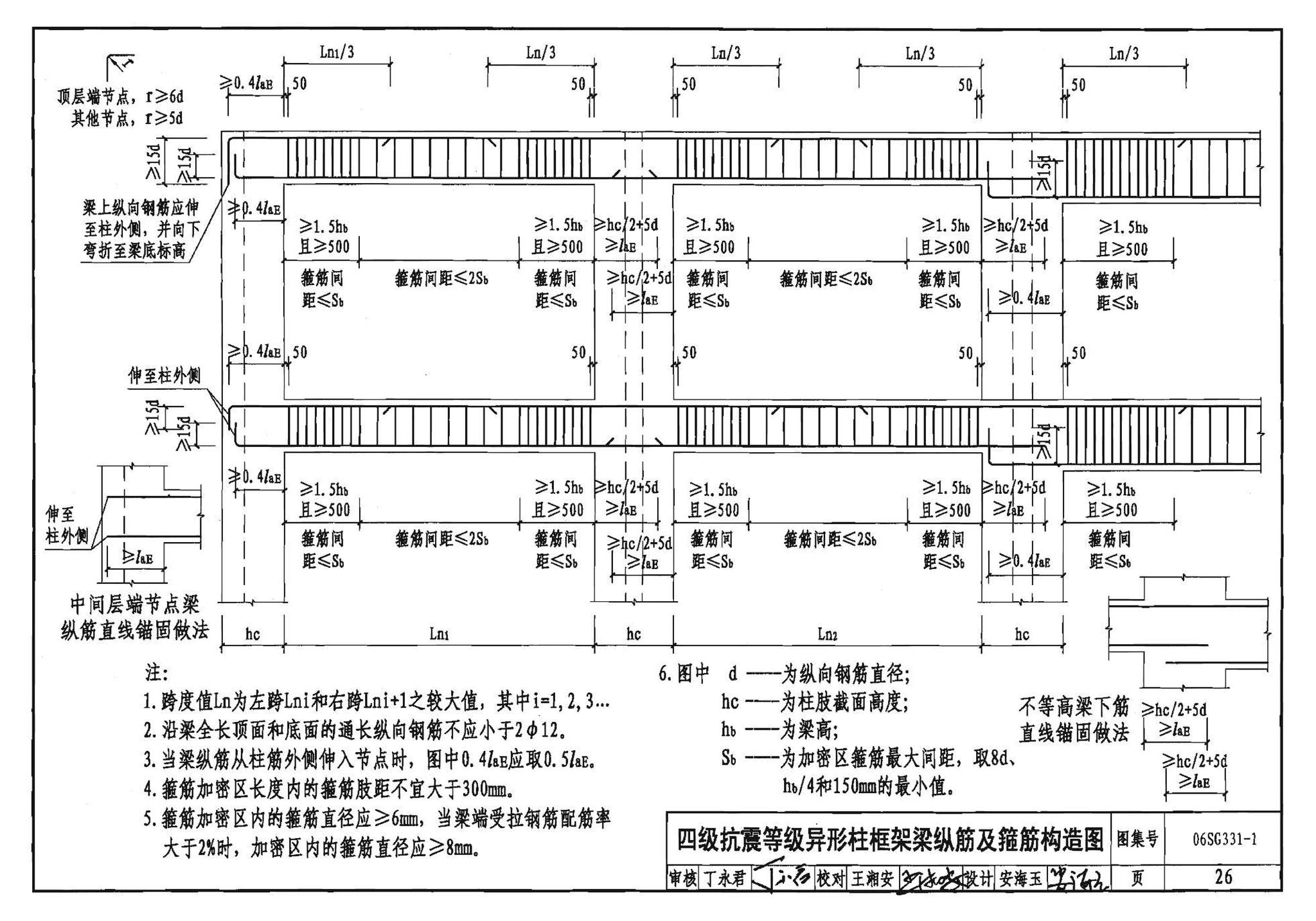 06SG331-1--混凝土异形柱结构构造(一)