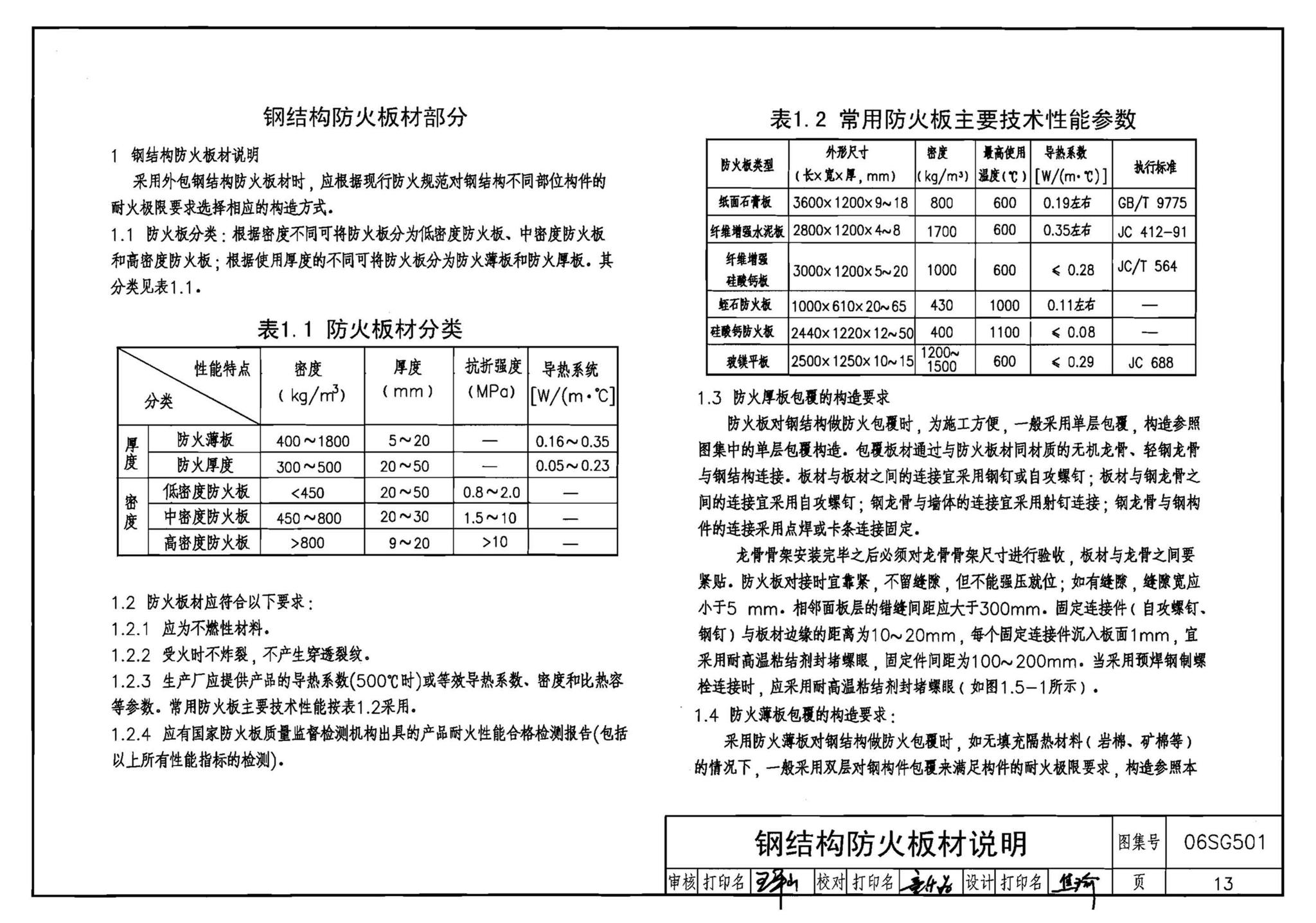 06SG501--民用建筑钢结构防火构造