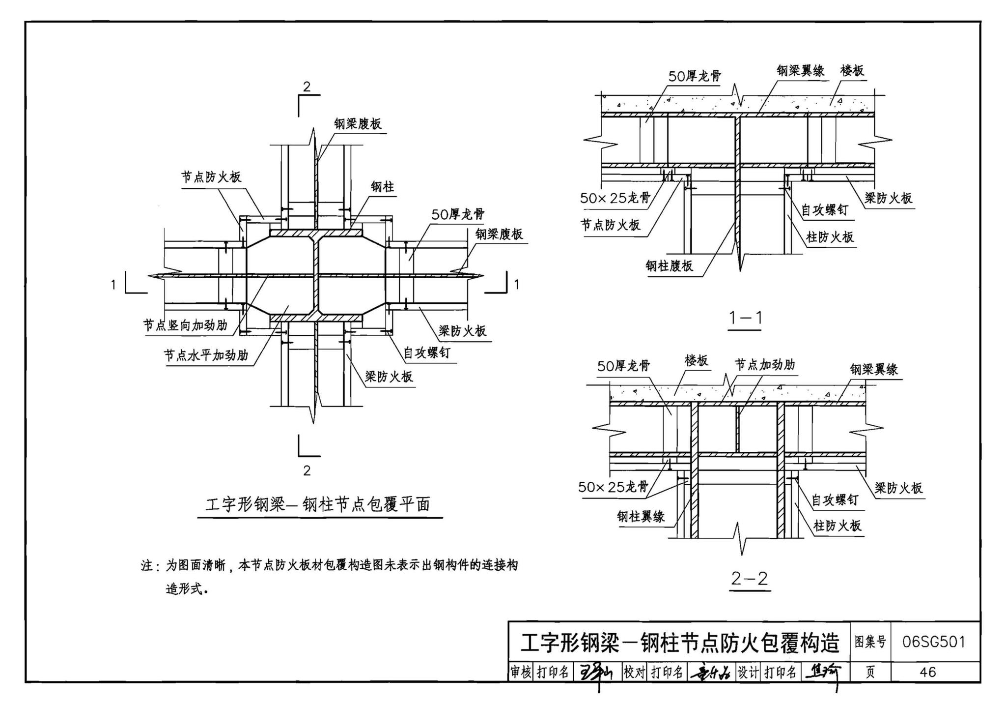 06SG501--民用建筑钢结构防火构造