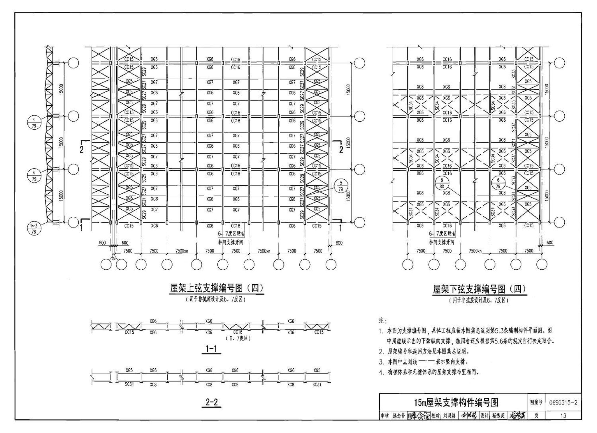 06SG515-2--轻型屋面梯形钢屋架（剖分T型钢）