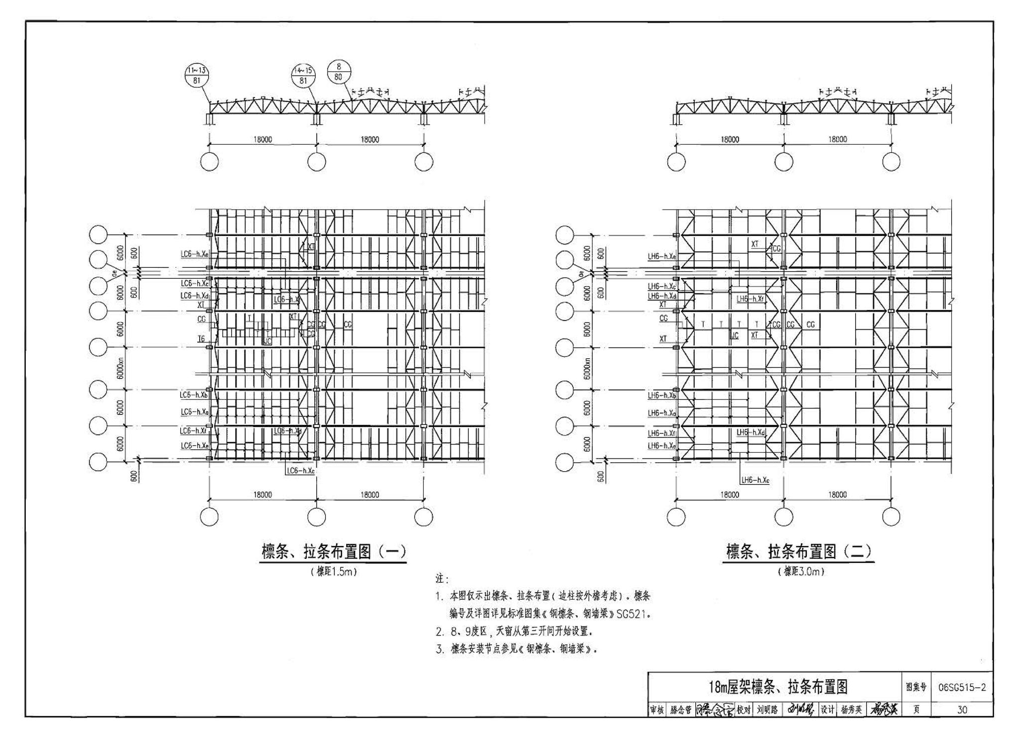 06SG515-2--轻型屋面梯形钢屋架（剖分T型钢）