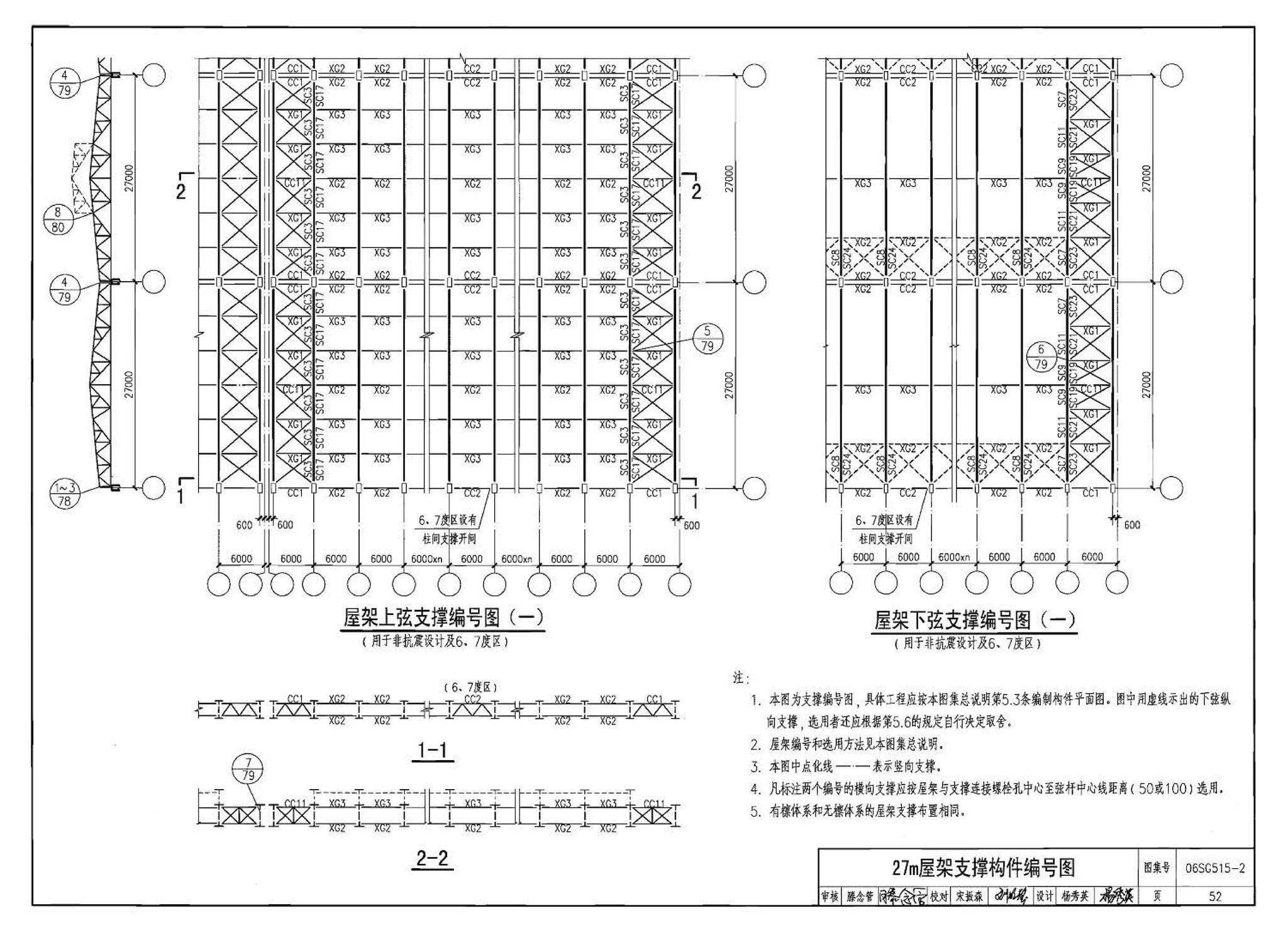 06SG515-2--轻型屋面梯形钢屋架（剖分T型钢）