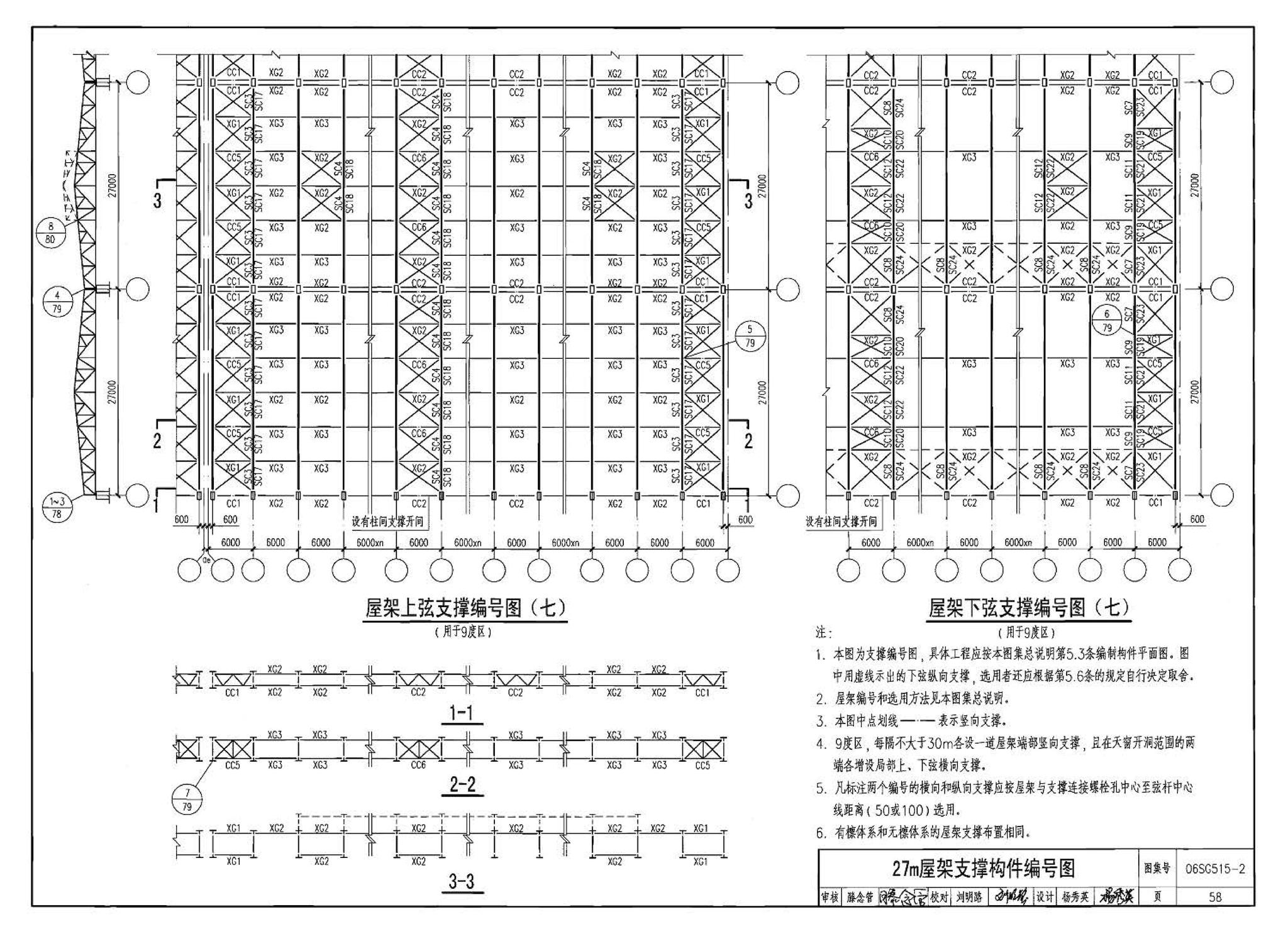 06SG515-2--轻型屋面梯形钢屋架（剖分T型钢）