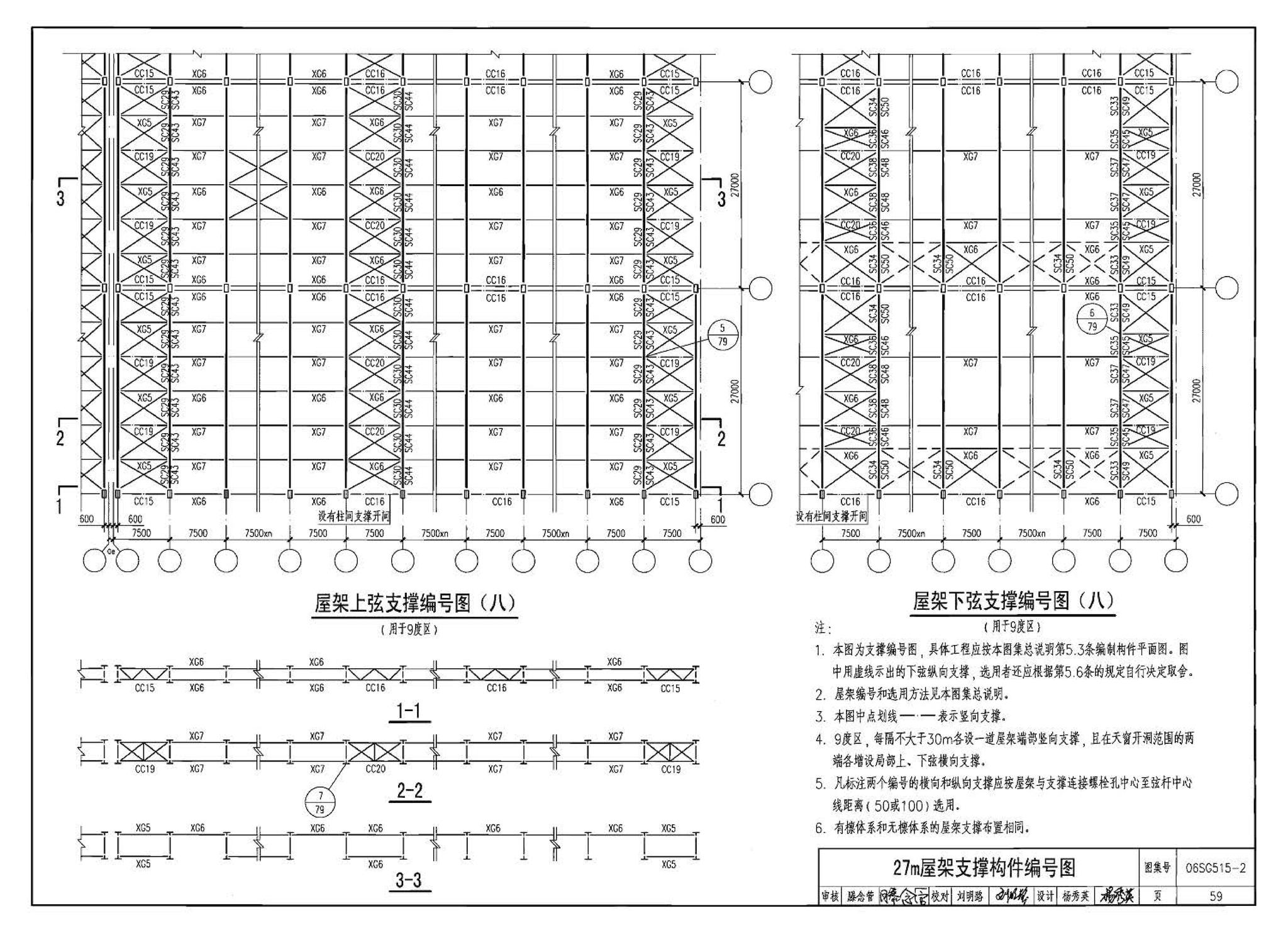 06SG515-2--轻型屋面梯形钢屋架（剖分T型钢）