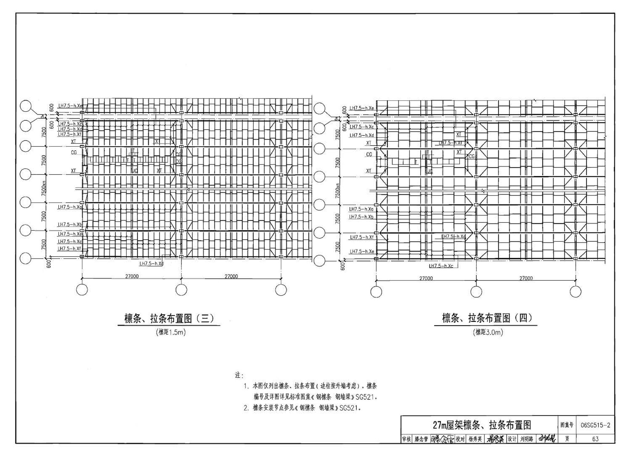 06SG515-2--轻型屋面梯形钢屋架（剖分T型钢）