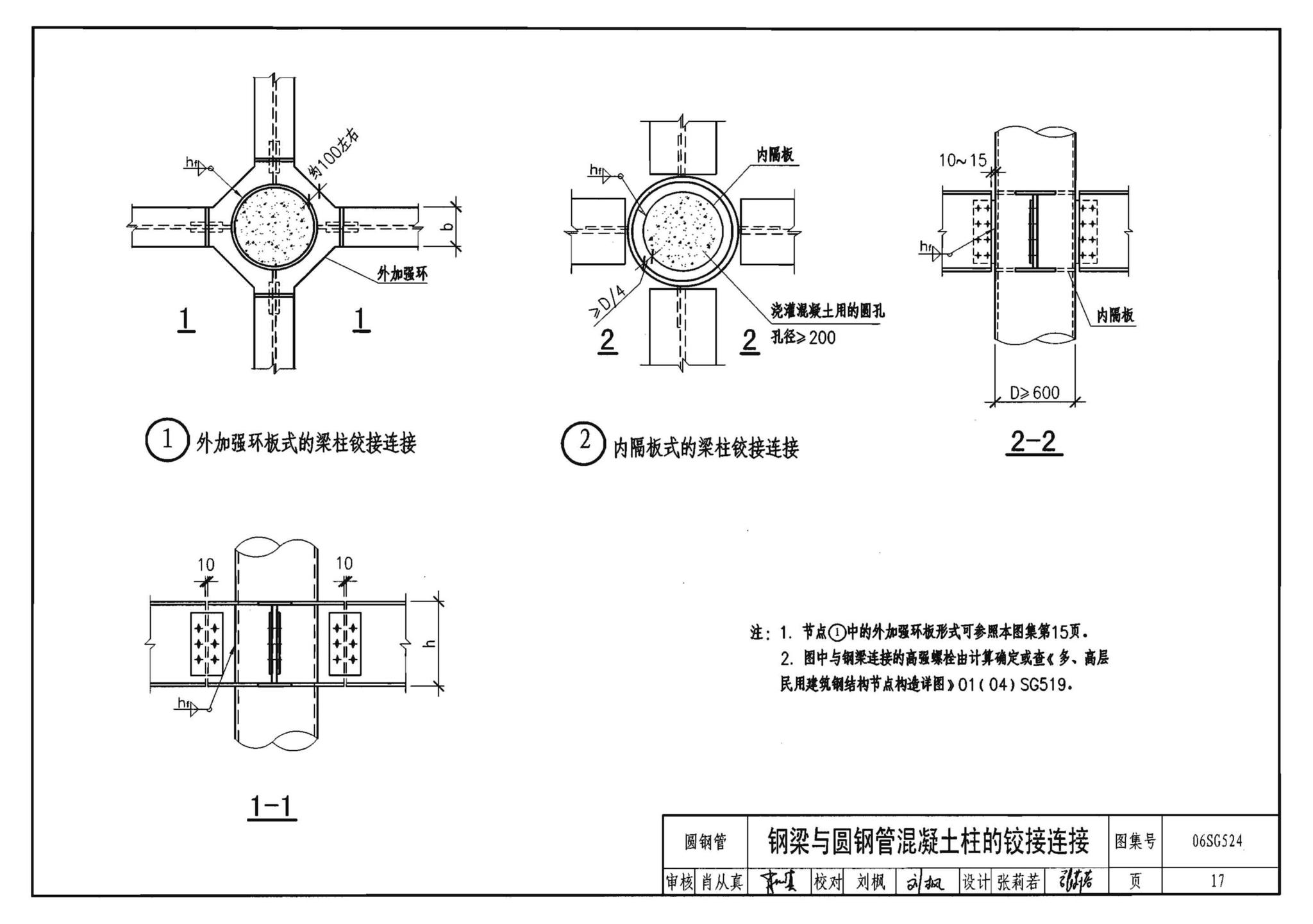 06SG524--钢管混凝土结构构造