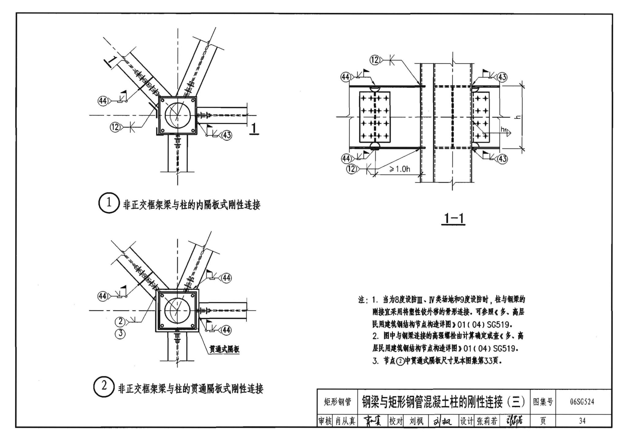 06SG524--钢管混凝土结构构造