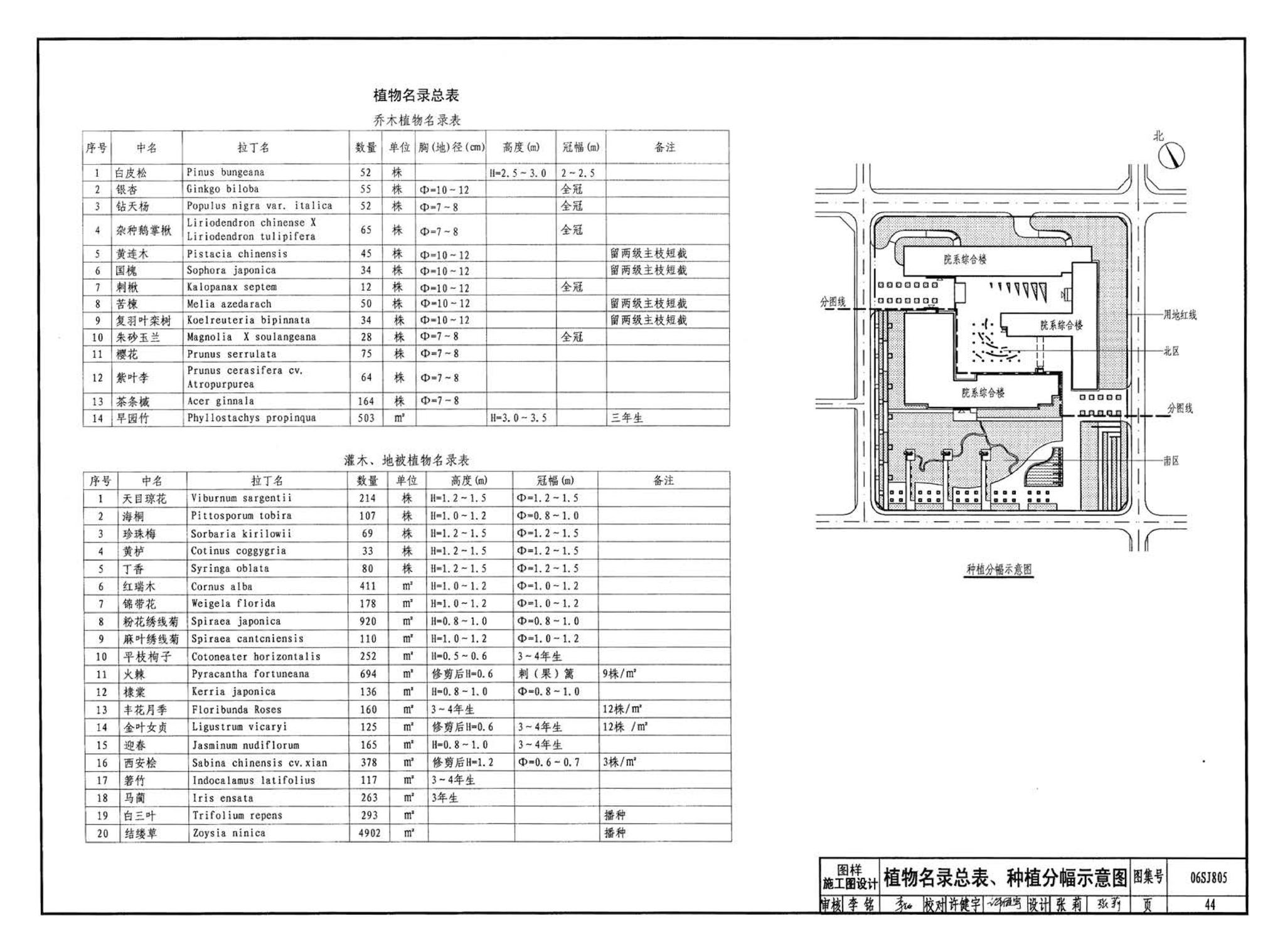 06SJ805--建筑场地园林景观设计深度及图样