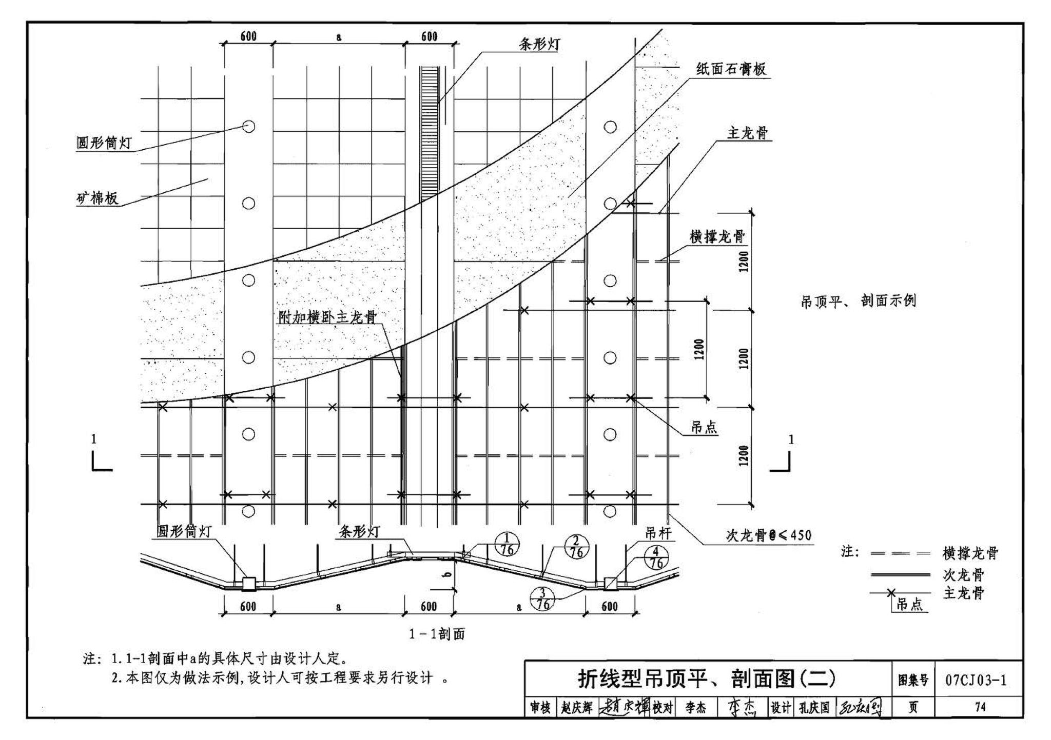 07CJ03-1--轻钢龙骨石膏板隔墙、吊顶（参考图集）