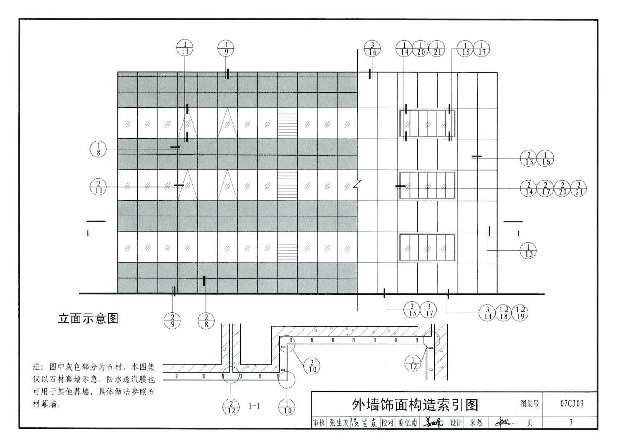 07CJ09--防水透气膜建筑构造-特卫强防水透汽材料（参考图集）