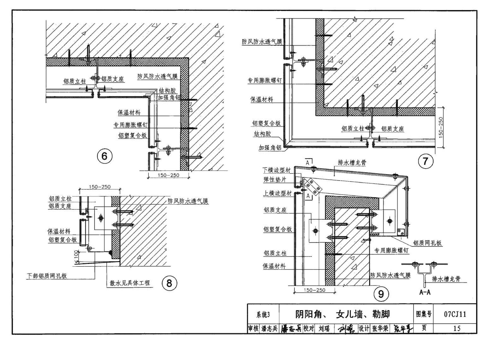 07CJ11--铝塑复合板幕墙建筑构造－“加铝”开放式幕墙系统（参考图集）