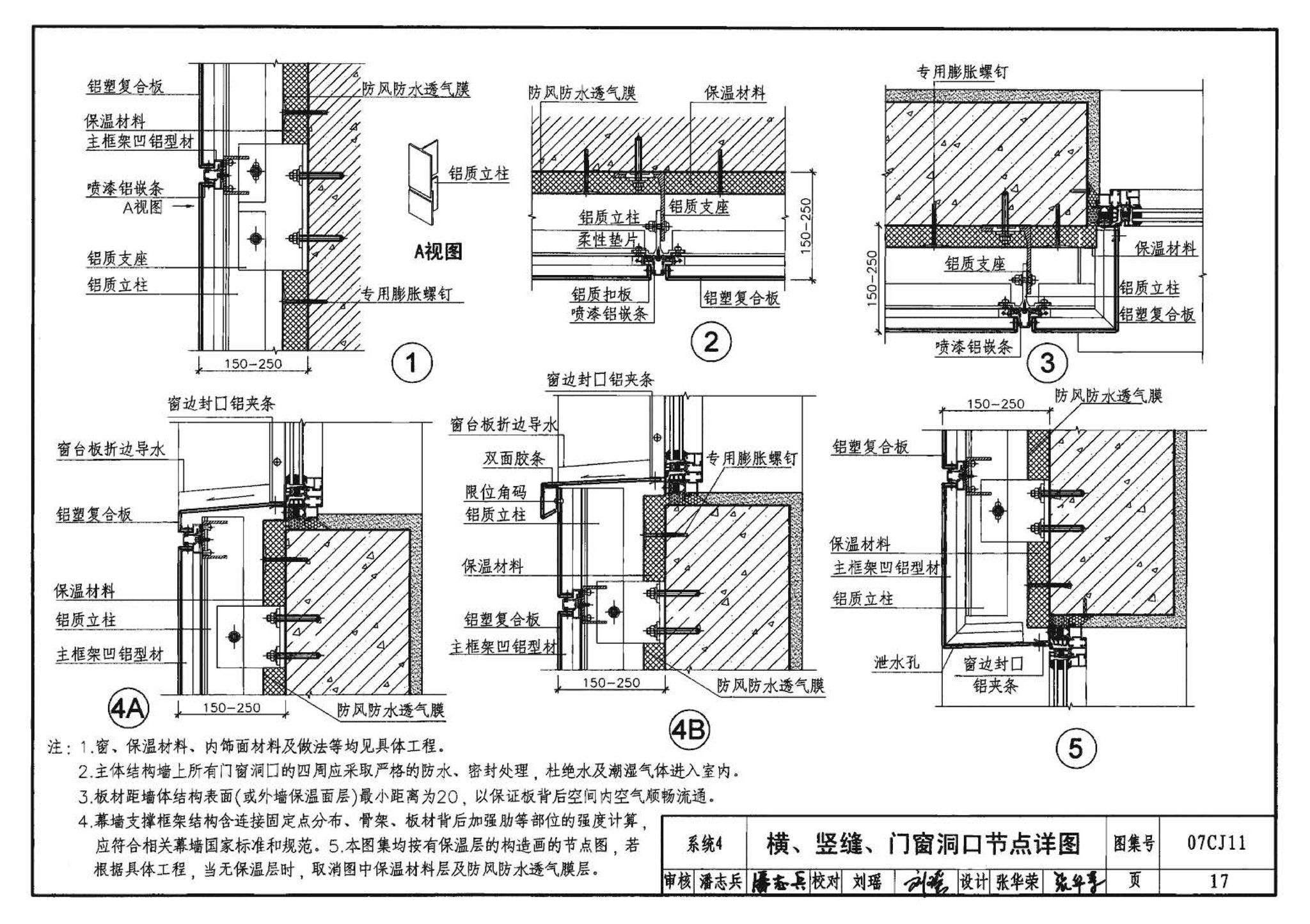 07CJ11--铝塑复合板幕墙建筑构造－“加铝”开放式幕墙系统（参考图集）