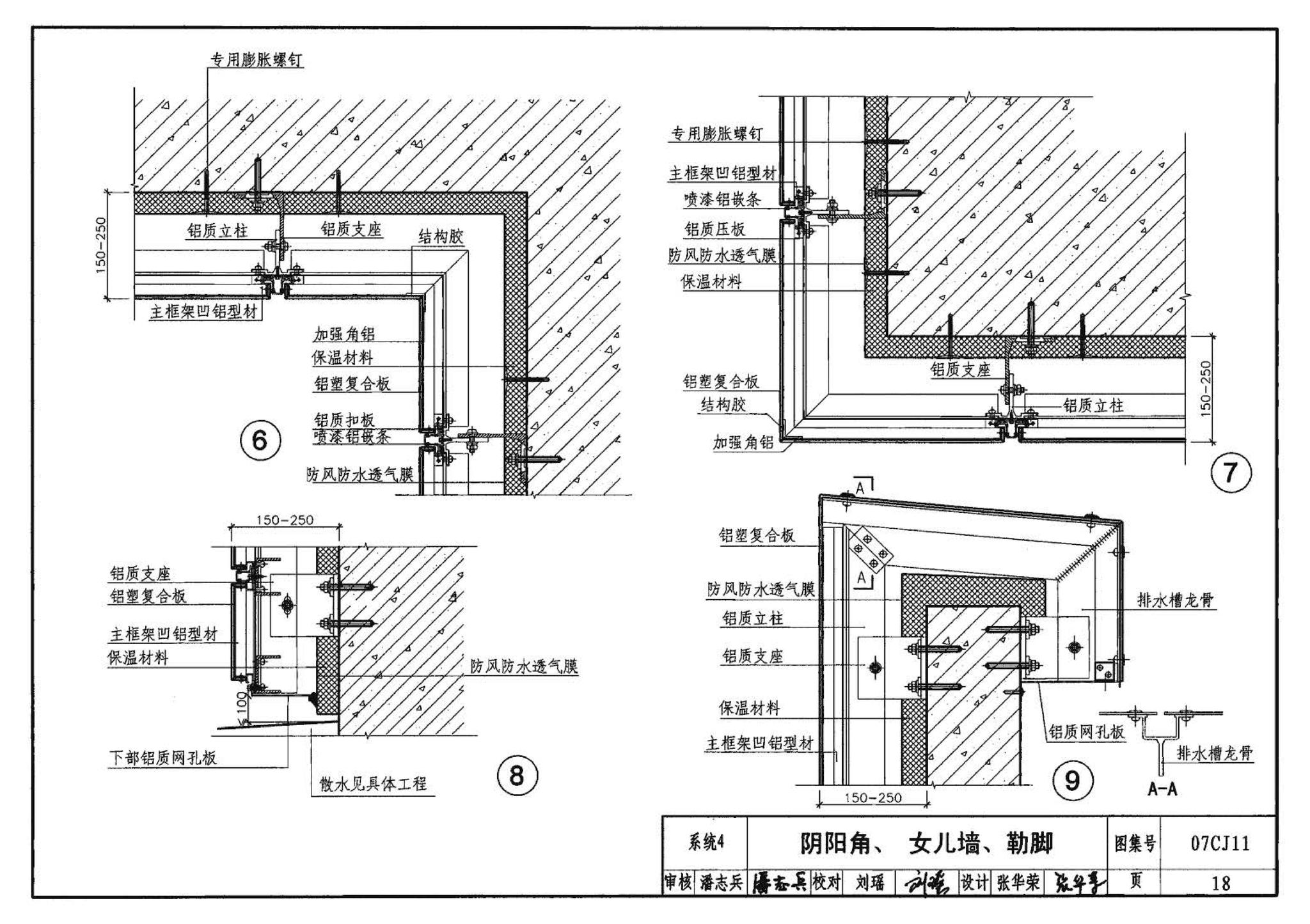 07CJ11--铝塑复合板幕墙建筑构造－“加铝”开放式幕墙系统（参考图集）