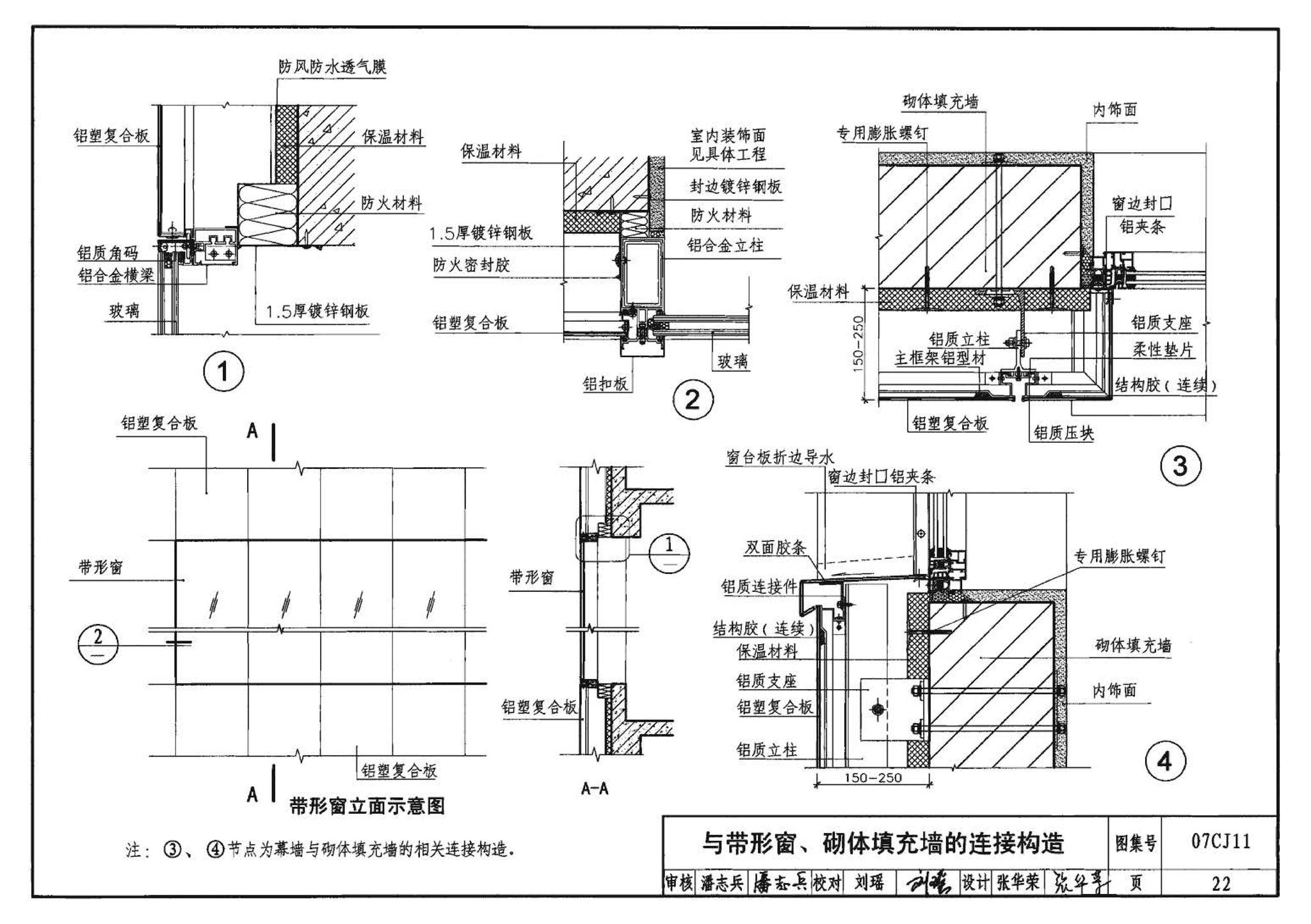 07CJ11--铝塑复合板幕墙建筑构造－“加铝”开放式幕墙系统（参考图集）