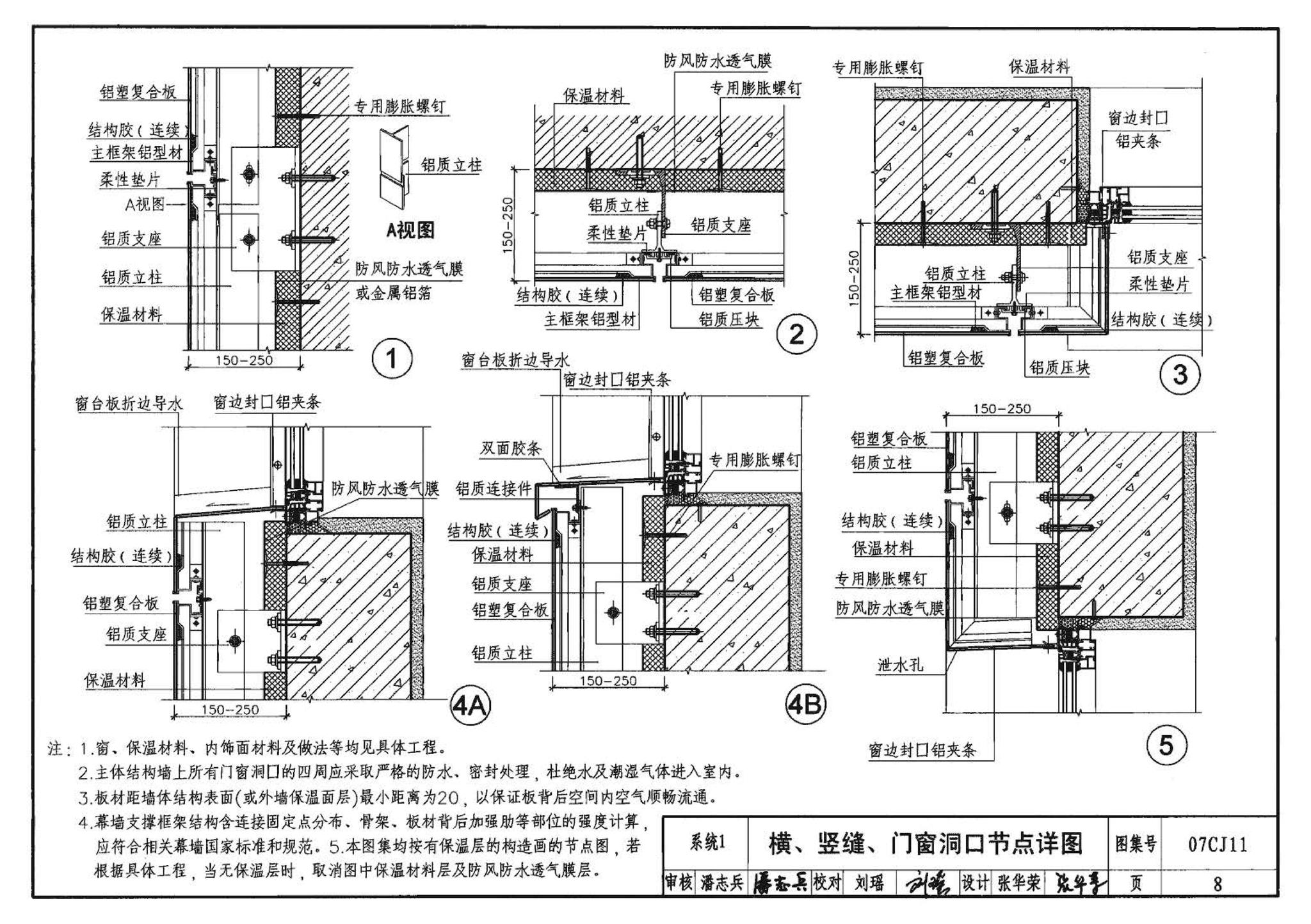 07CJ11--铝塑复合板幕墙建筑构造－“加铝”开放式幕墙系统（参考图集）