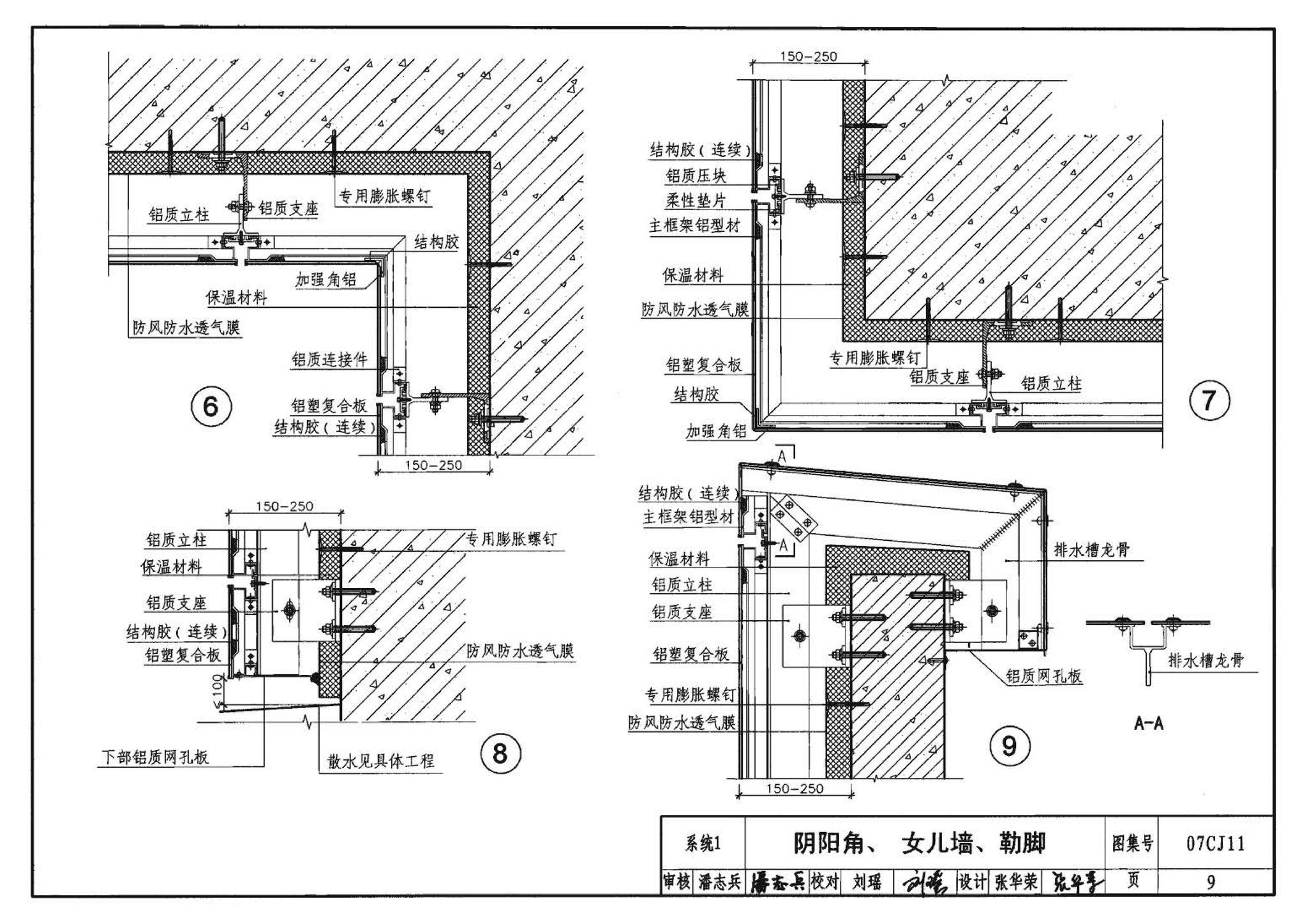 07CJ11--铝塑复合板幕墙建筑构造－“加铝”开放式幕墙系统（参考图集）