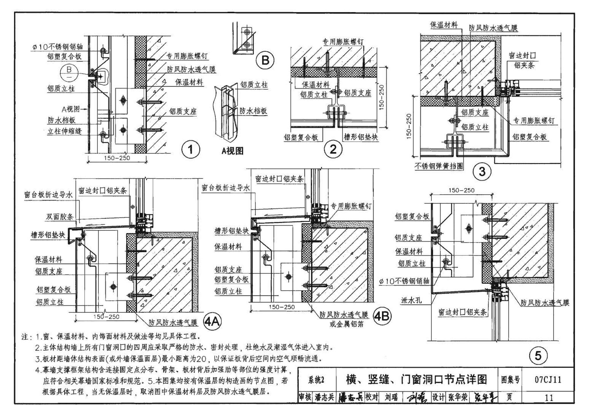 07CJ11--铝塑复合板幕墙建筑构造－“加铝”开放式幕墙系统（参考图集）