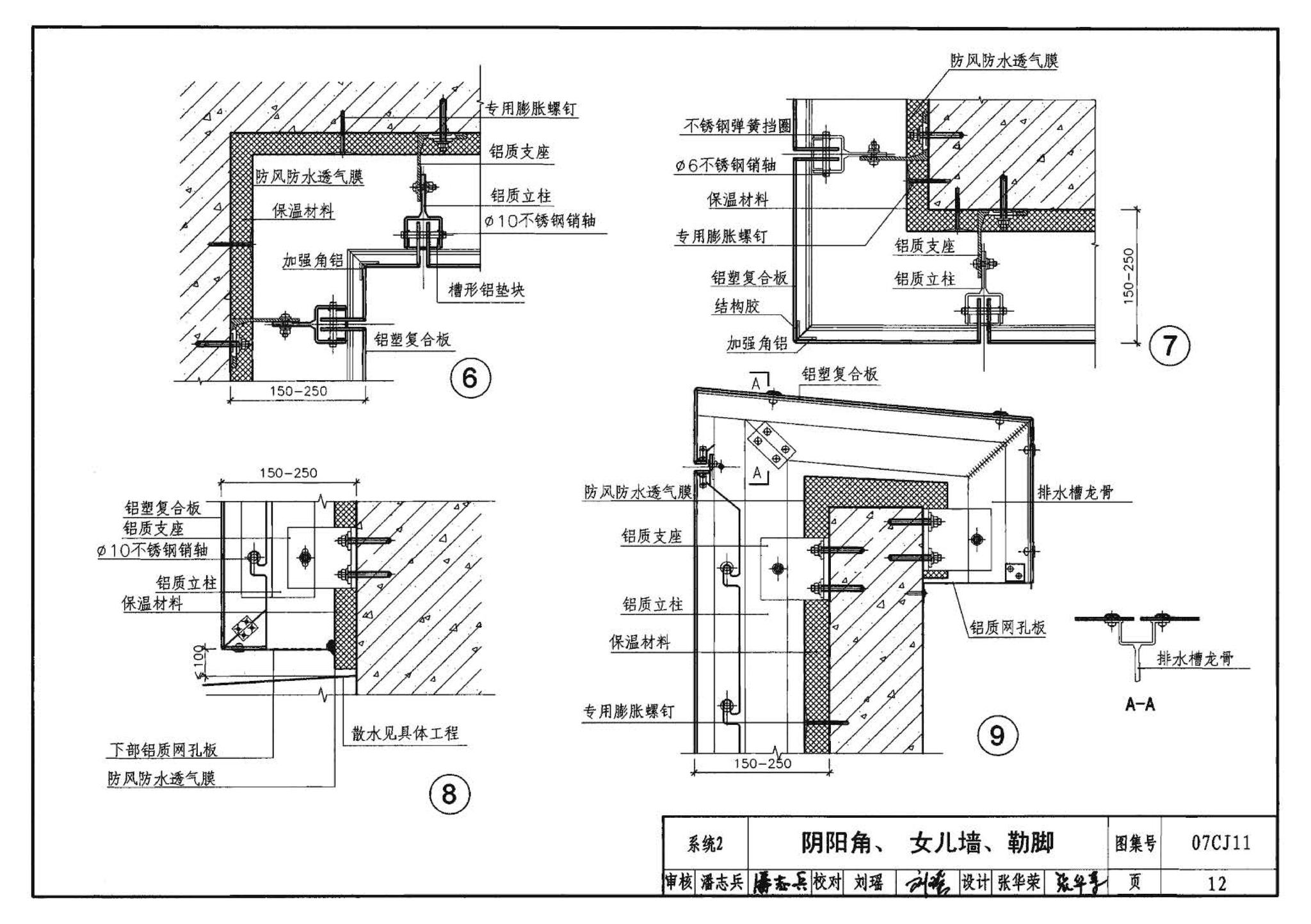 07CJ11--铝塑复合板幕墙建筑构造－“加铝”开放式幕墙系统（参考图集）