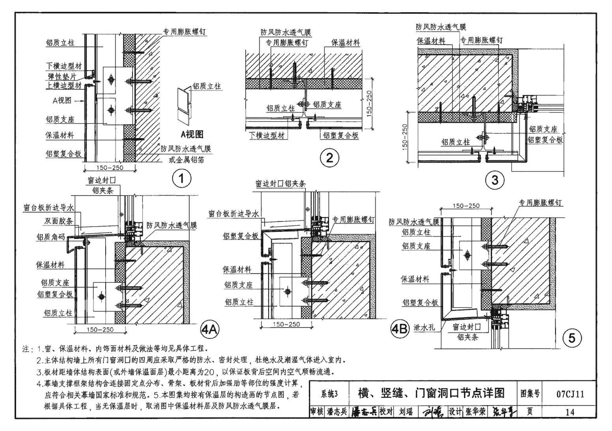 07CJ11--铝塑复合板幕墙建筑构造－“加铝”开放式幕墙系统（参考图集）