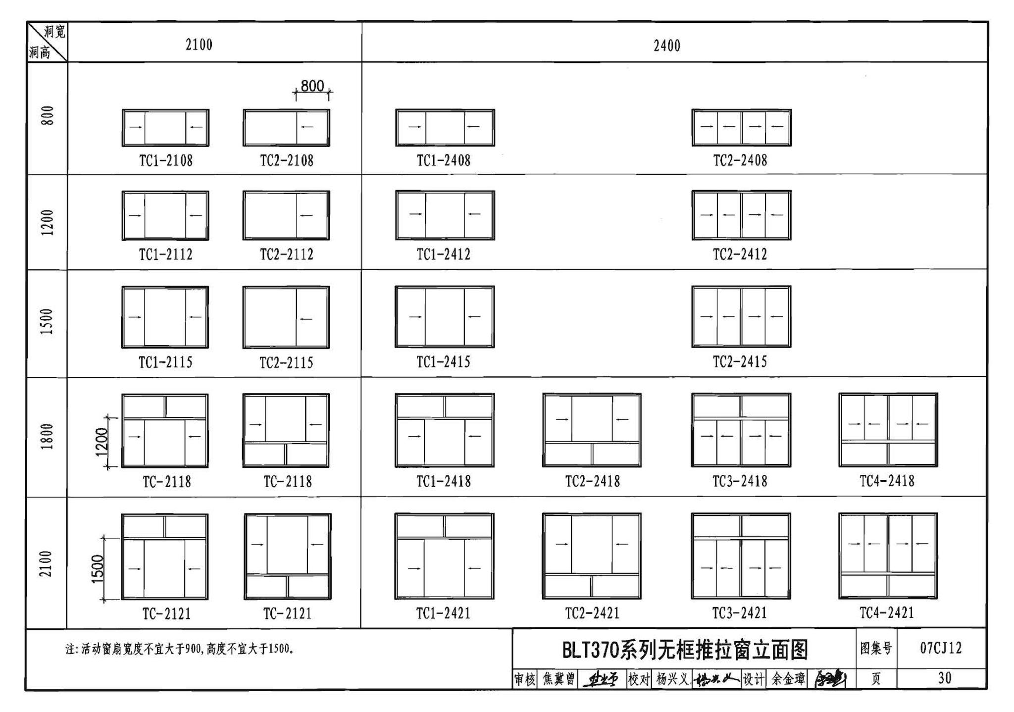 07CJ12--节能铝合金门窗－蓝光系列（参考图集）