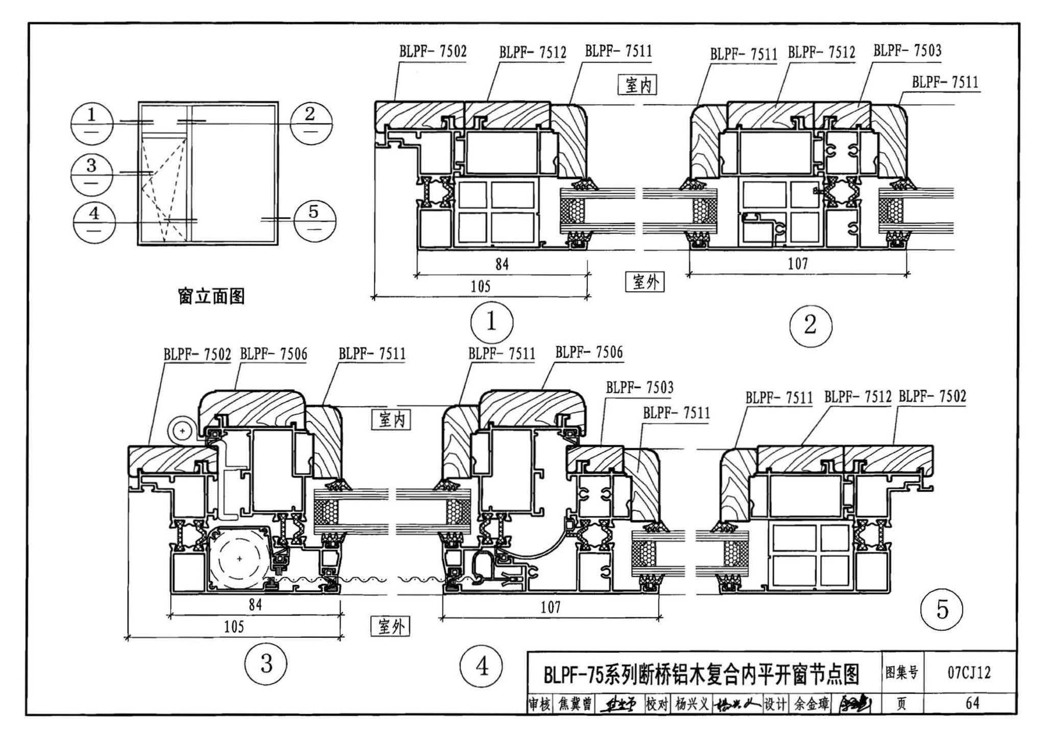 07CJ12--节能铝合金门窗－蓝光系列（参考图集）