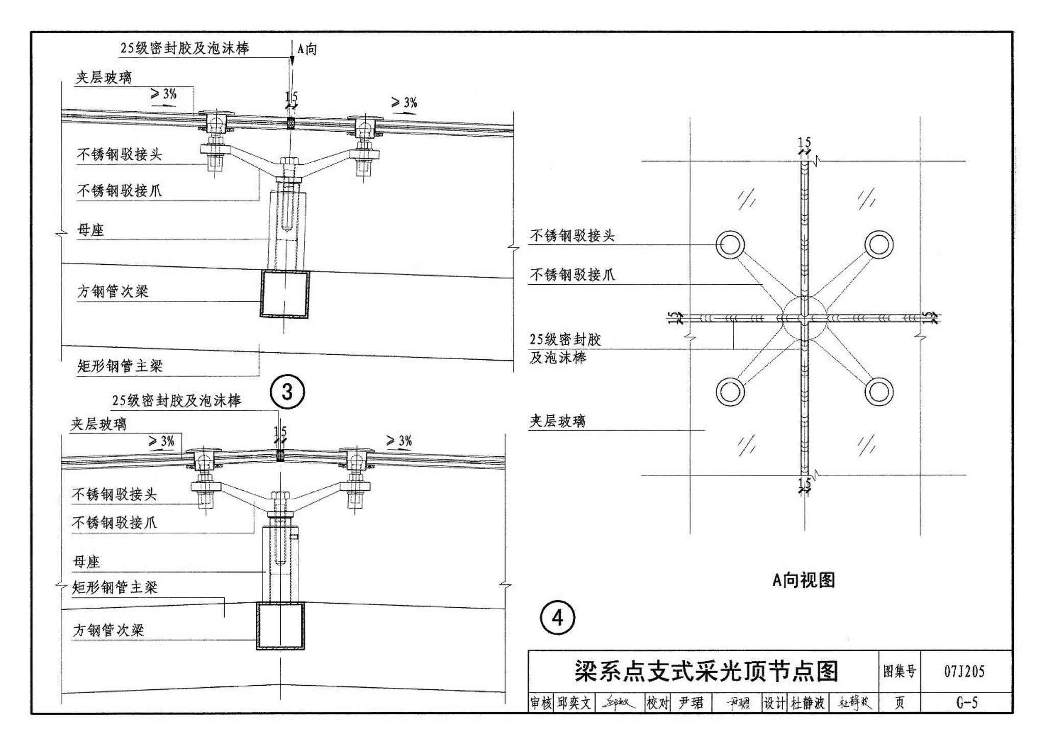 07J205--玻璃采光顶