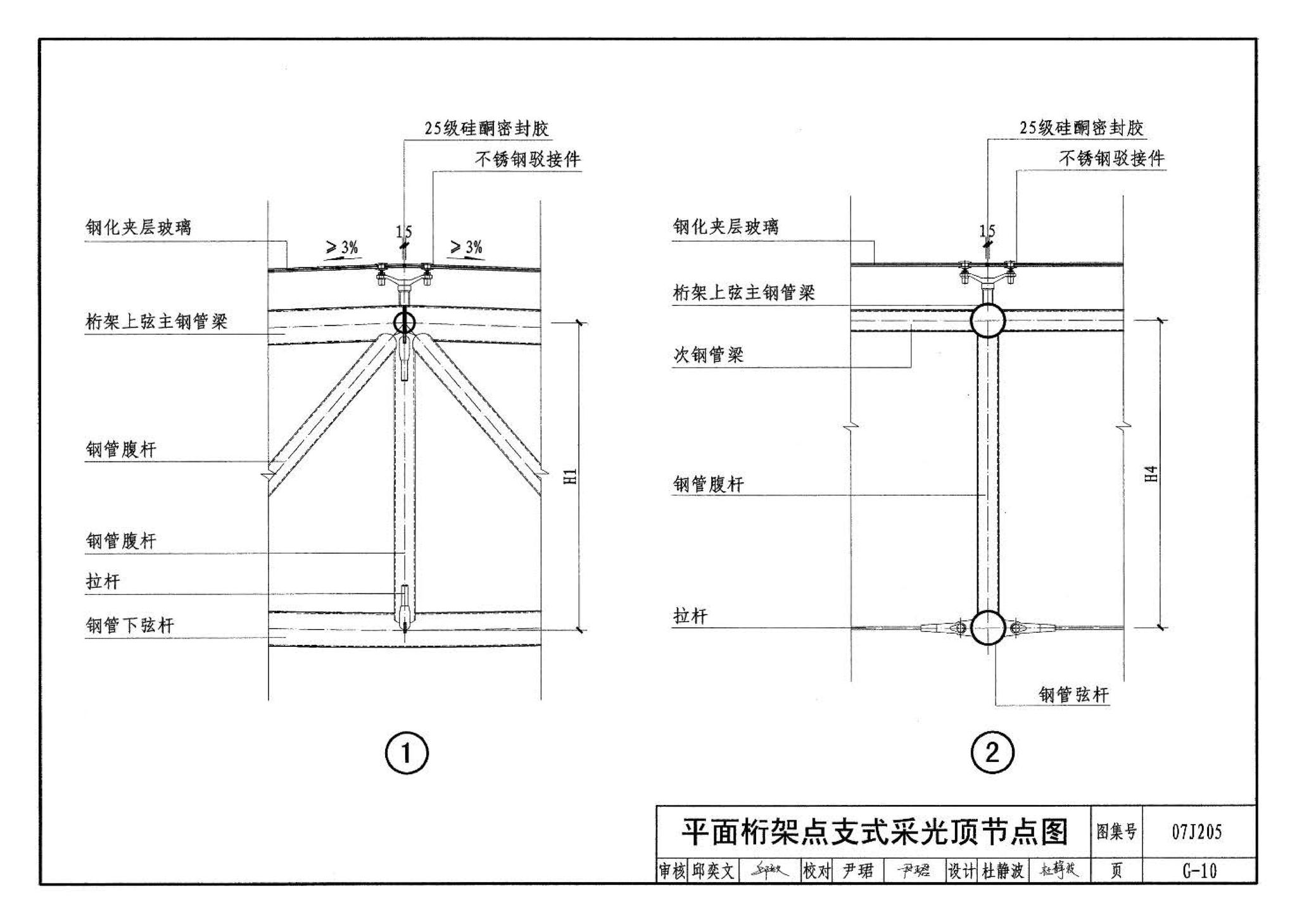 07J205--玻璃采光顶