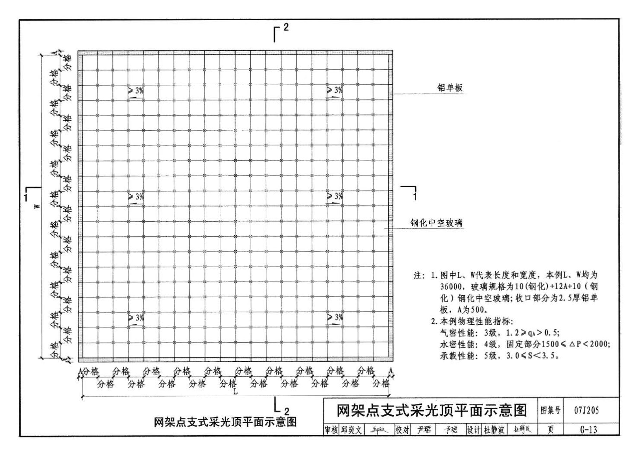 07J205--玻璃采光顶