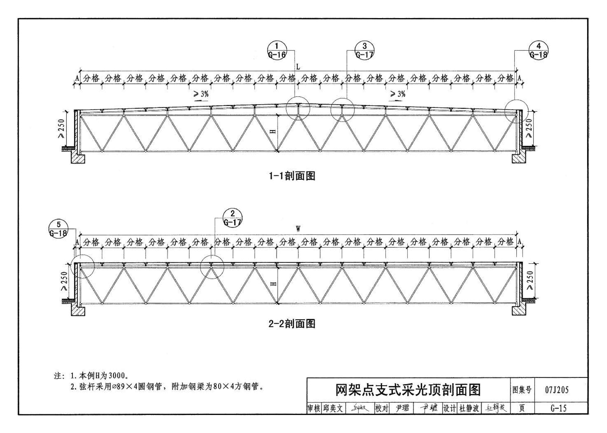 07J205--玻璃采光顶