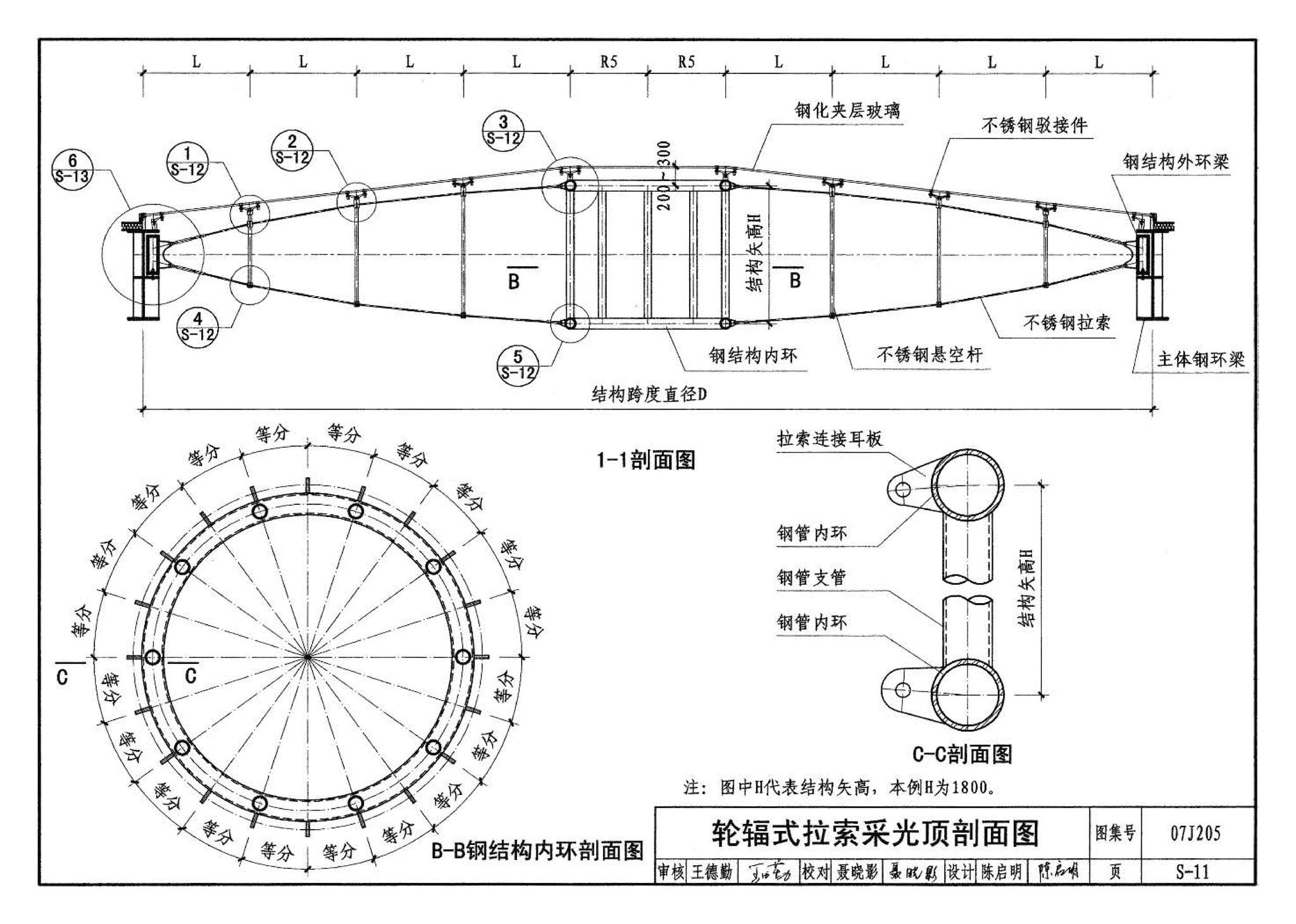 07J205--玻璃采光顶