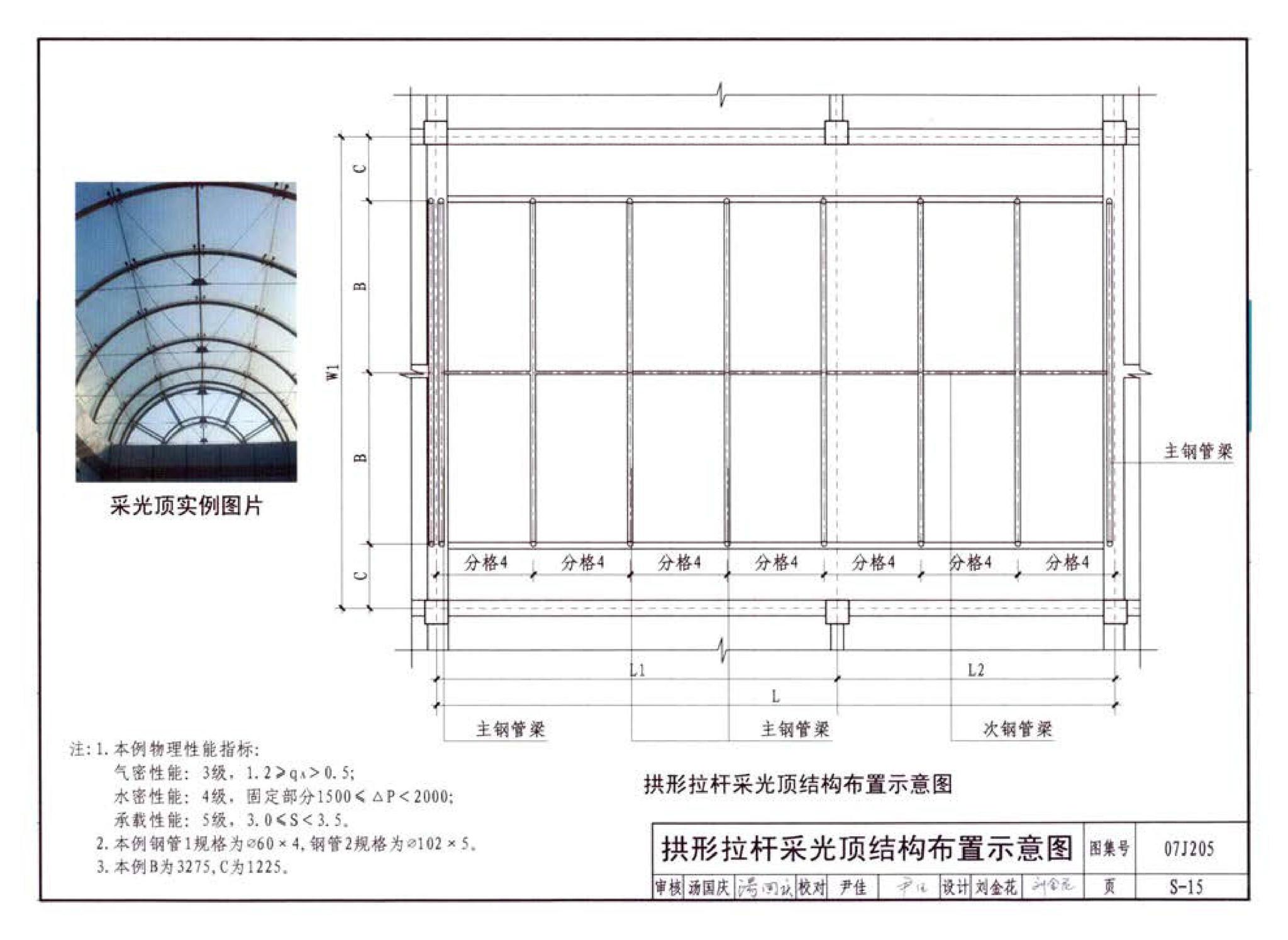 07J205--玻璃采光顶