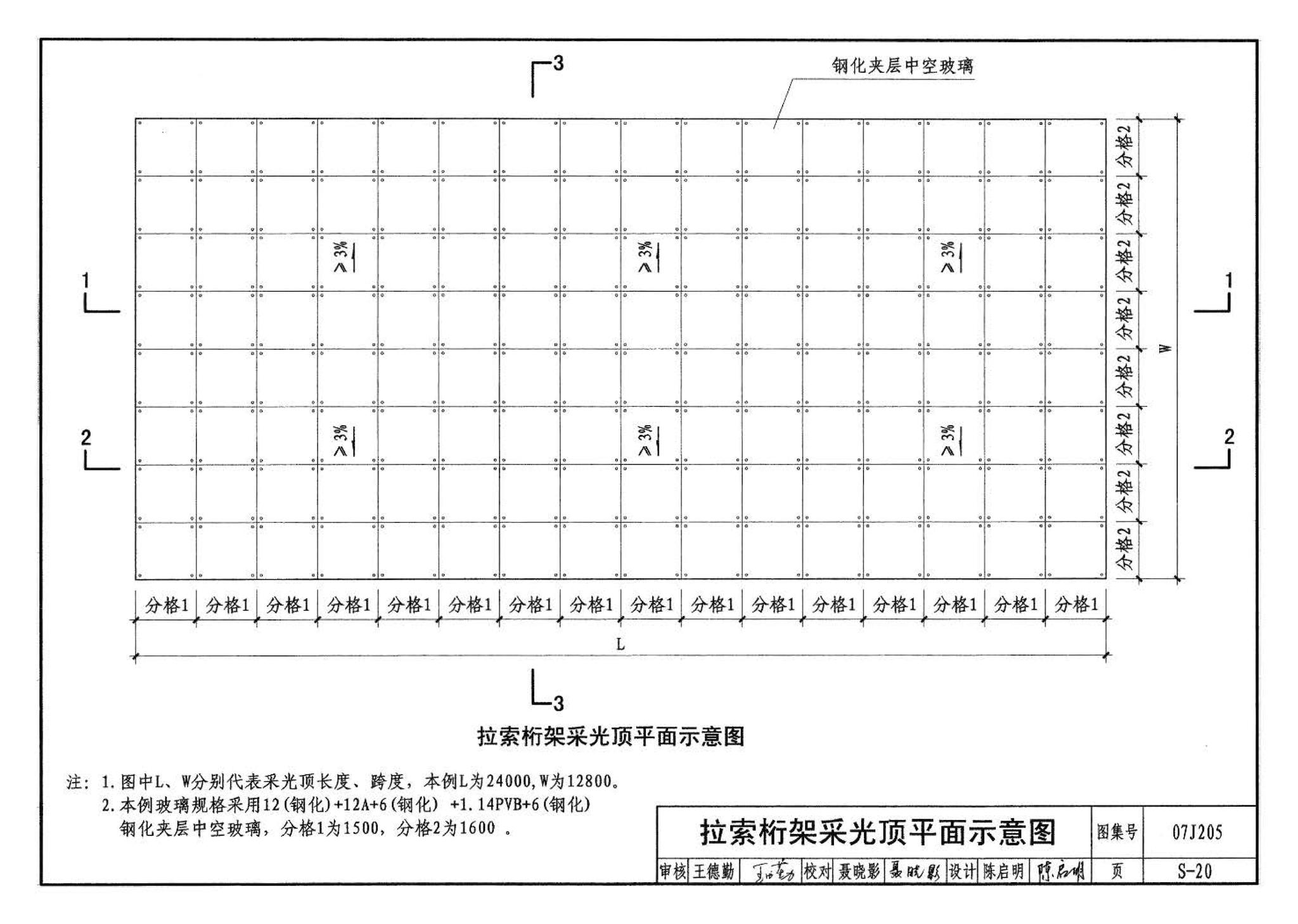 07J205--玻璃采光顶