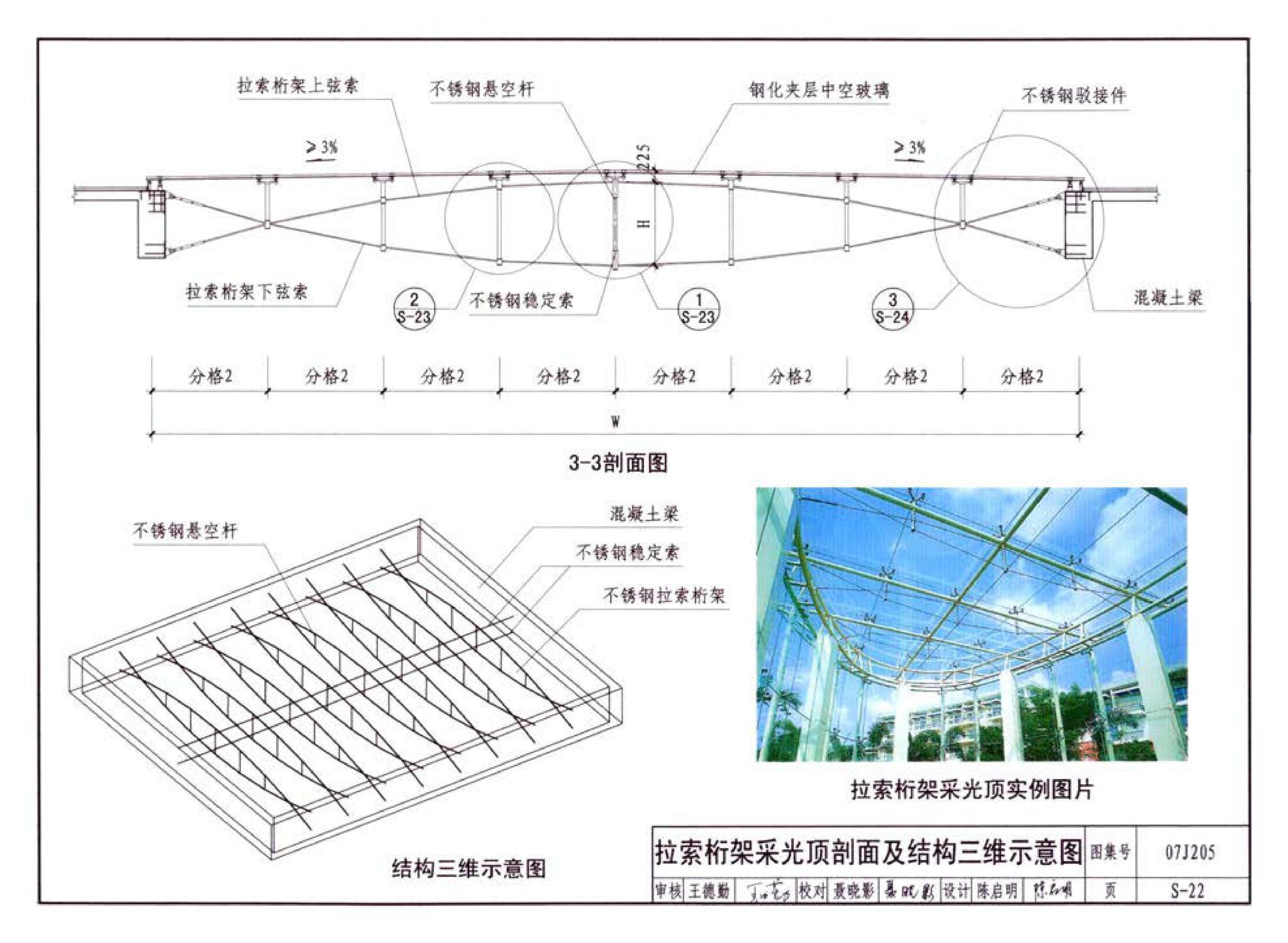 07J205--玻璃采光顶